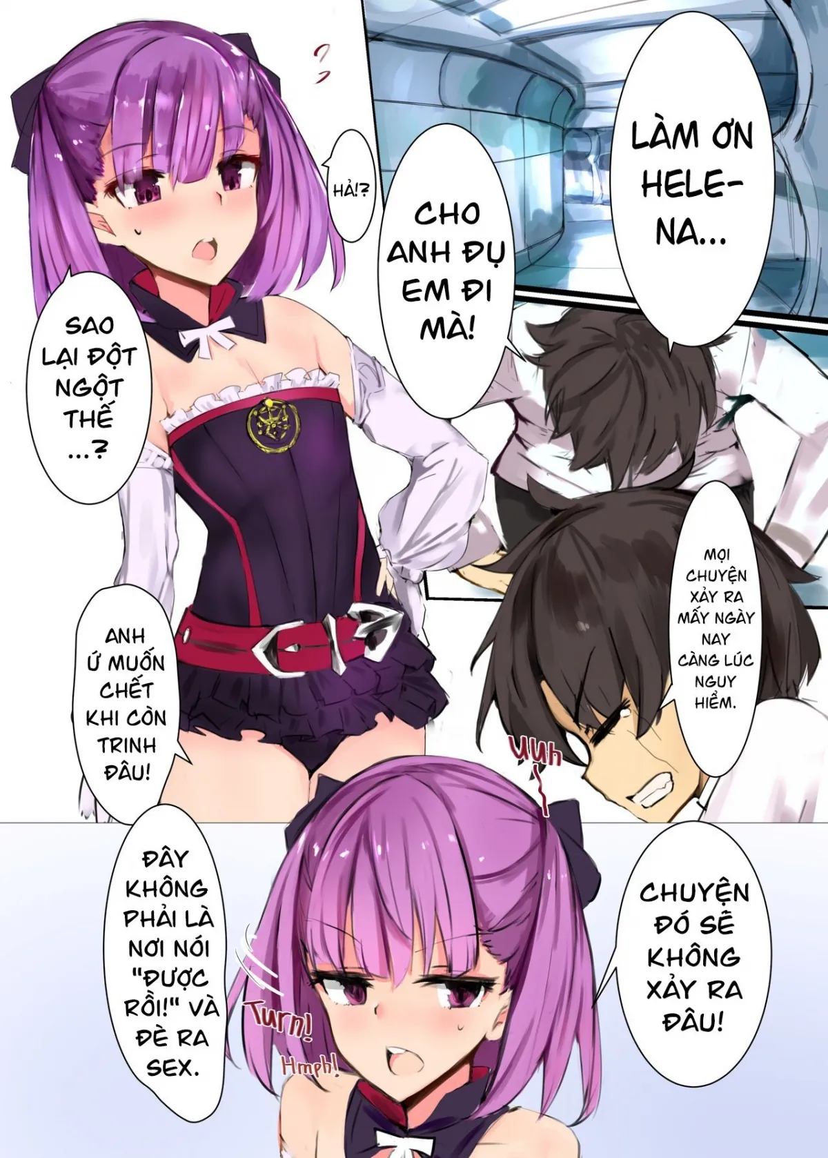 HentaiVN.net - Ảnh 3 - Helena-san đã giúp tôi thoát kiếp zai tân. [Helena-san de Doutei Sotsugyou Sasete Morau Hon ; A Book Where I Have Helena-san Pop My Cherry!] - Oneshot