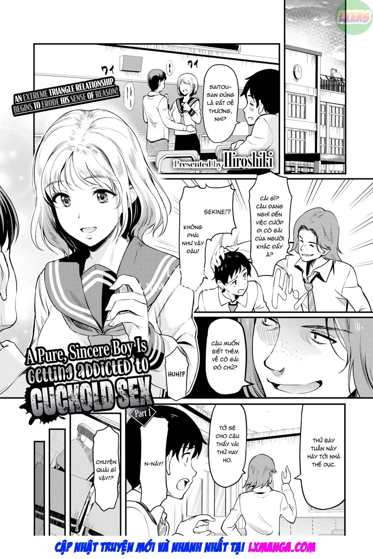 HentaiVN.net - Ảnh 4 - Một chàng trai thuần khiết, chân thành nghiện đi NTR [A Pure, Sincere Boy is Getting Addicted to Cuckold Sex] - Chap 1