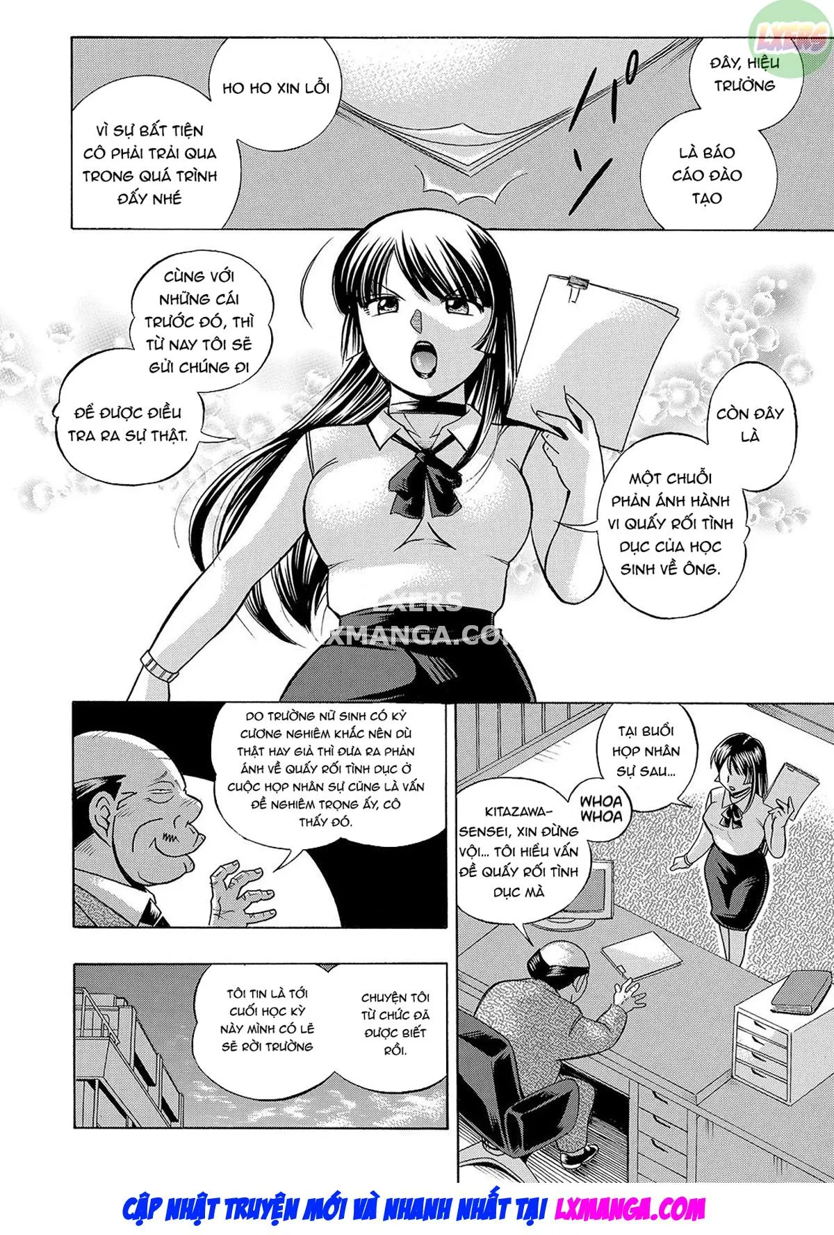HentaiVN.net - Ảnh 5 - Female Teacher Reiko ~Schoolroom in Raunchy Hypnosis~ [Jokyoushi Reiko ~Saiin Choukyoushitsu~] - Chap 5