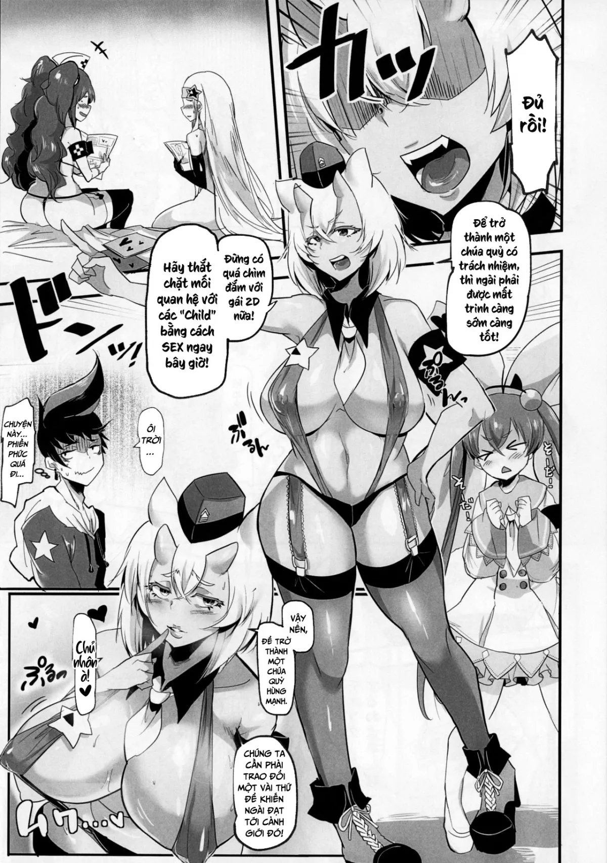 HentaiVN.net - Ảnh 4 - Harem Child - Oneshot