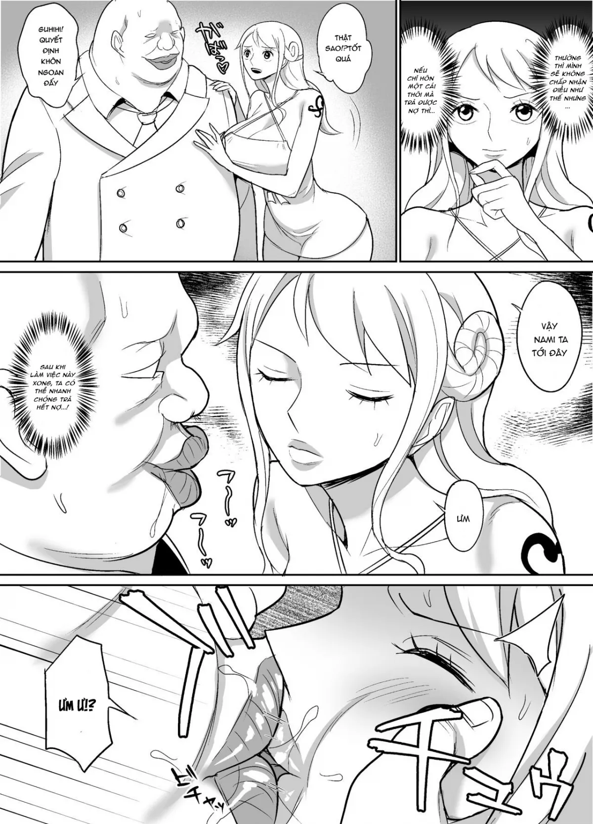 HentaiVN.net - Ảnh 3 - Thua bạc thì trả lồn! [Nami Ver. Gold] - Oneshot