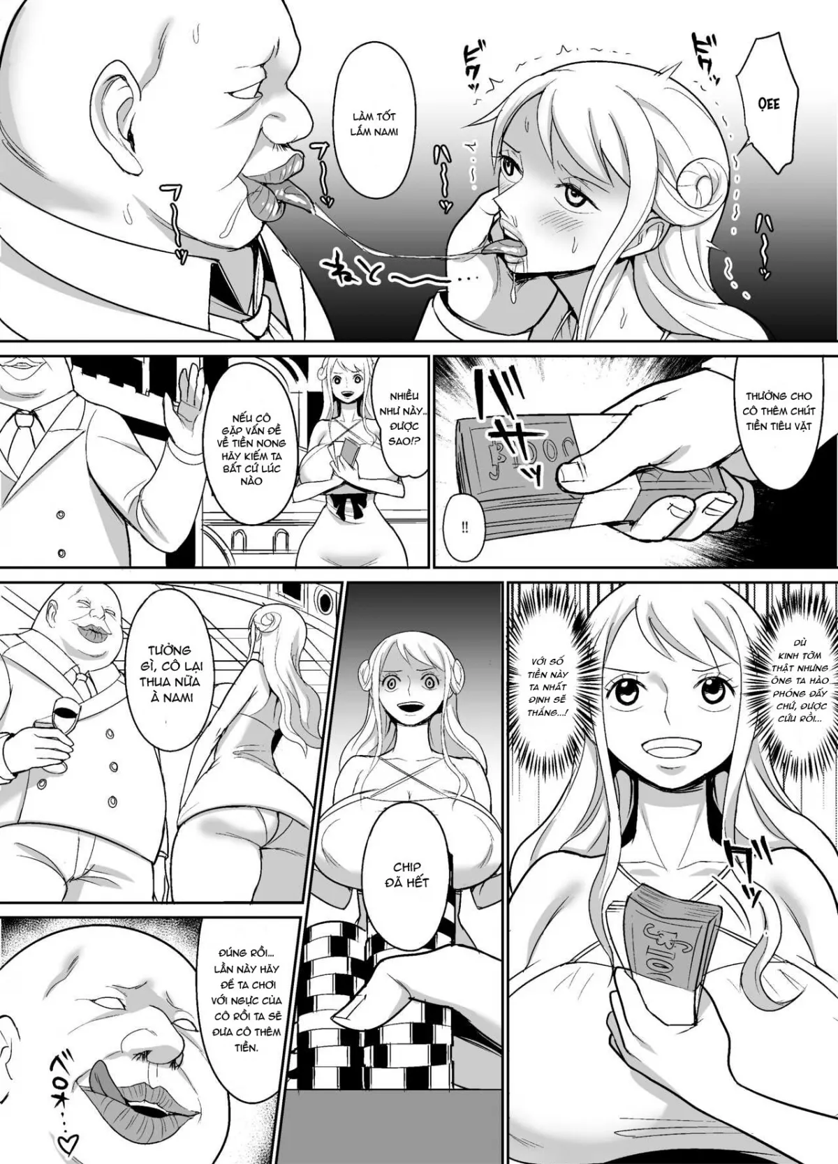 HentaiVN.net - Ảnh 5 - Thua bạc thì trả lồn! [Nami Ver. Gold] - Oneshot