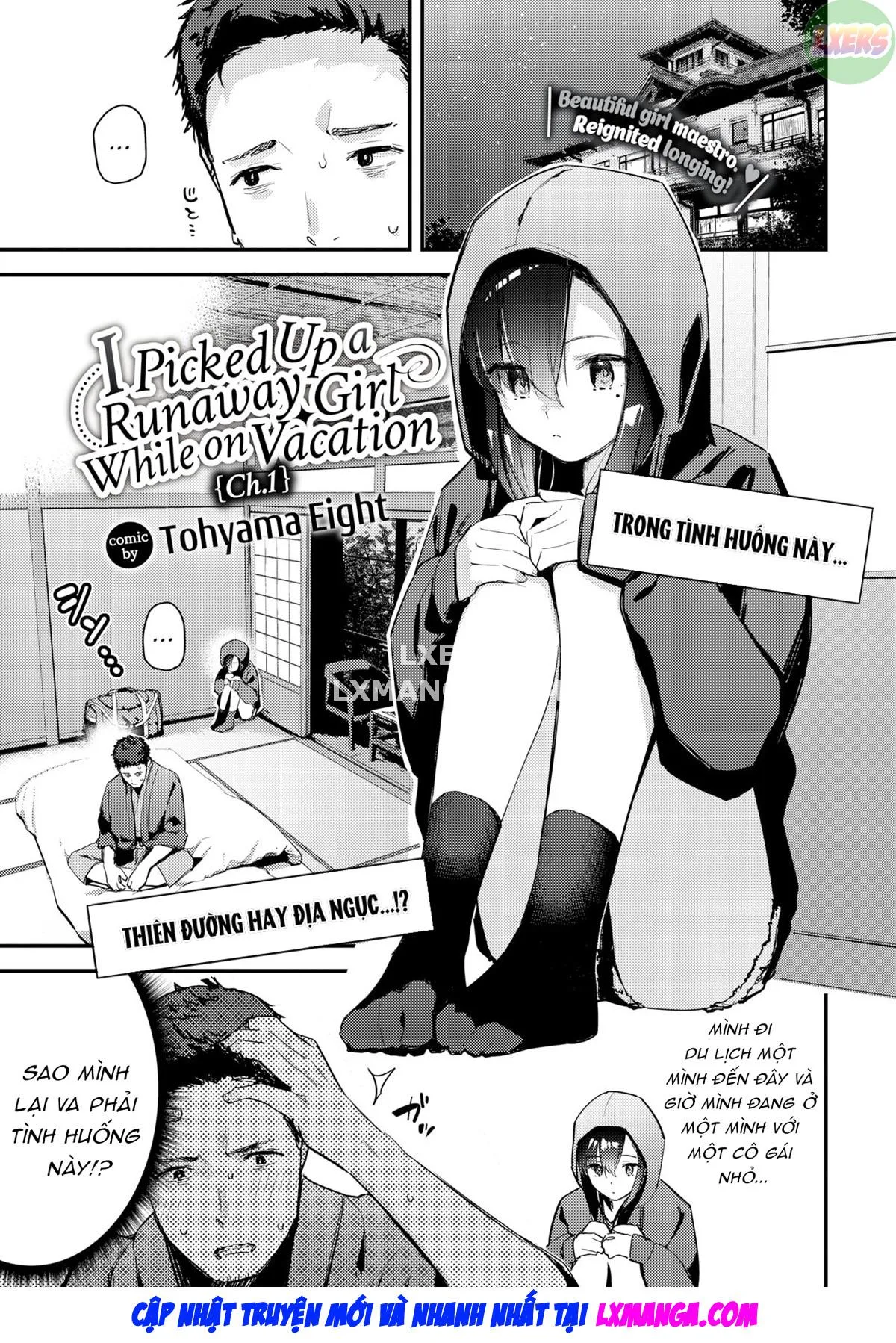 HentaiVN.net - Ảnh 4 - Tabisaki de Iede Shoujo o Hirotta [I Picked Up a Runaway Girl While on Vacation] - Chap 1