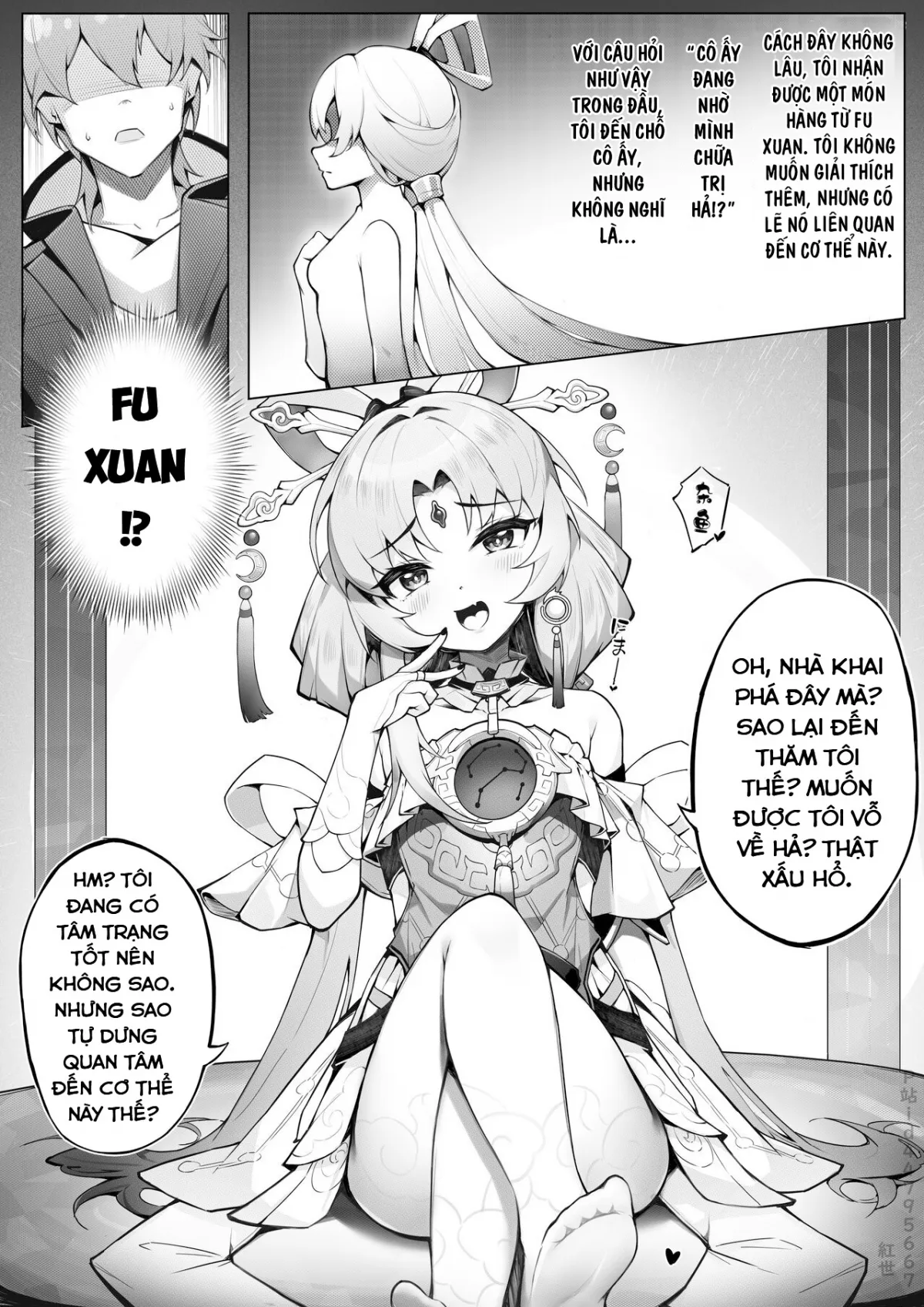 HentaiVN.net - Ảnh 5 - Chữa trị: cơ thể của Fu Xuan (Honkai: Star Rail) [Treatment Method: Fu Xuan's Demonic Body] - Oneshot