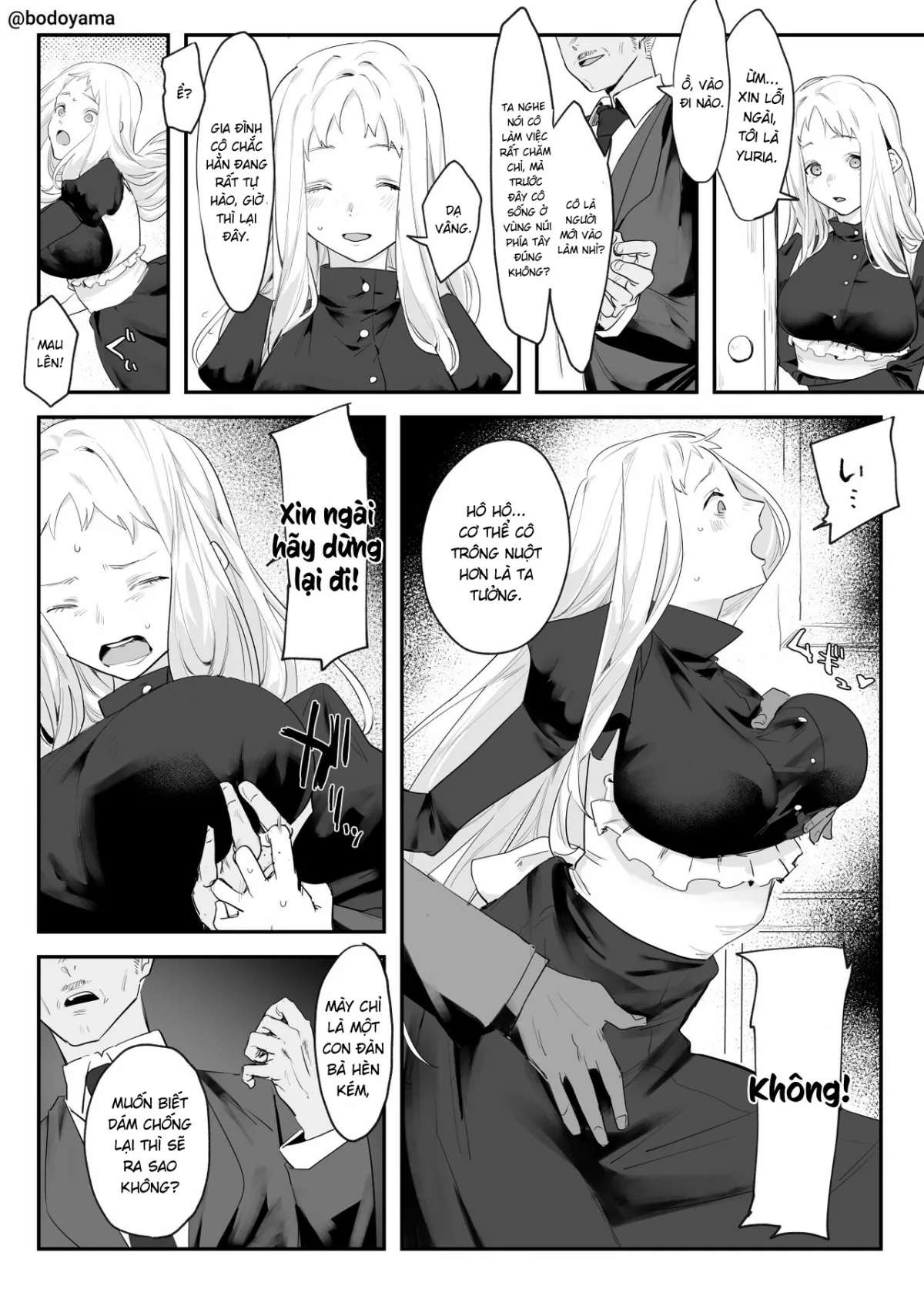 HentaiVN.net - Ảnh 3 - Chuyện về cô thôn nữ... [A story about a country girl who dreams of living in the city and starts working as a maid, but trapped by a feudal lord instead] - Oneshot