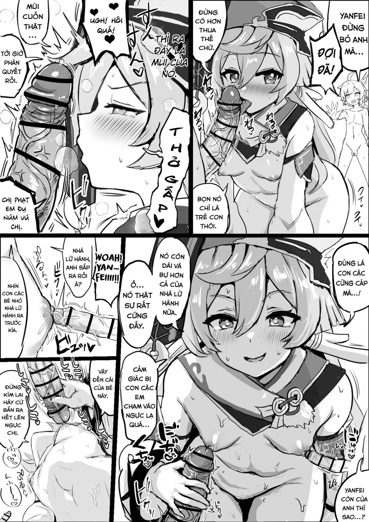 HentaiVN.net - Ảnh 3 - Dekachin Shota o Nukinuki suru Yanfei to Hu Tao - Oneshot