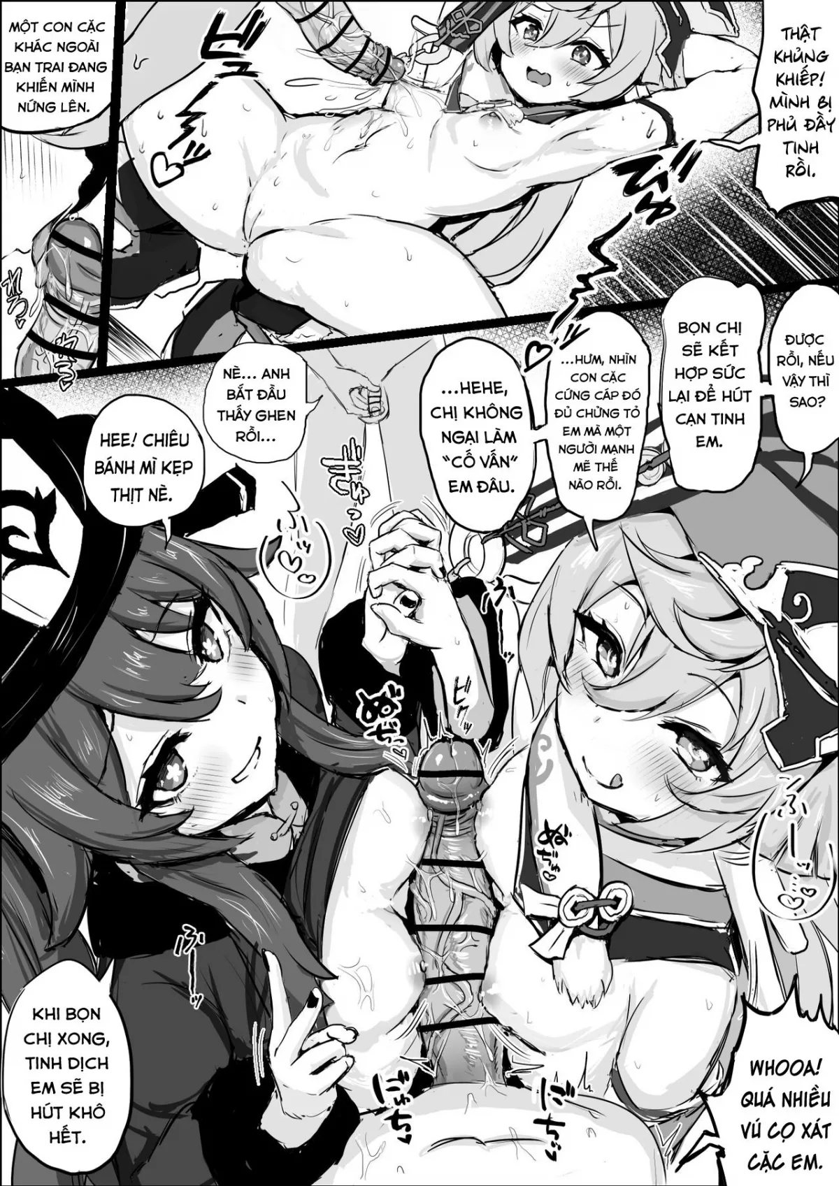 HentaiVN.net - Ảnh 4 - Dekachin Shota o Nukinuki suru Yanfei to Hu Tao - Oneshot