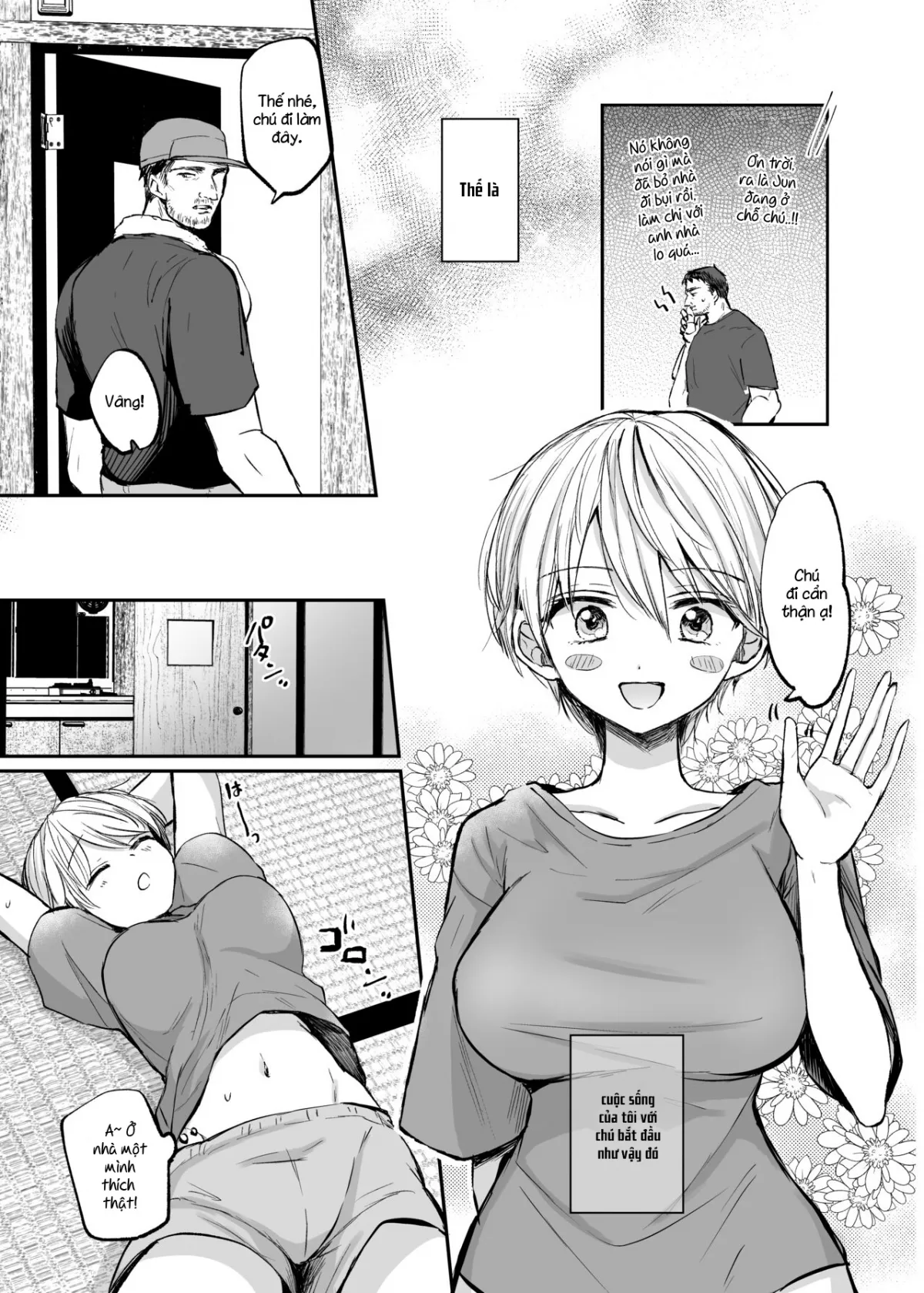 HentaiVN.net - Ảnh 10 - Sau khi trở thành nữ, tôi và chú... [Nyotaika Shita Ore wa, Oji-san ni] - Oneshot