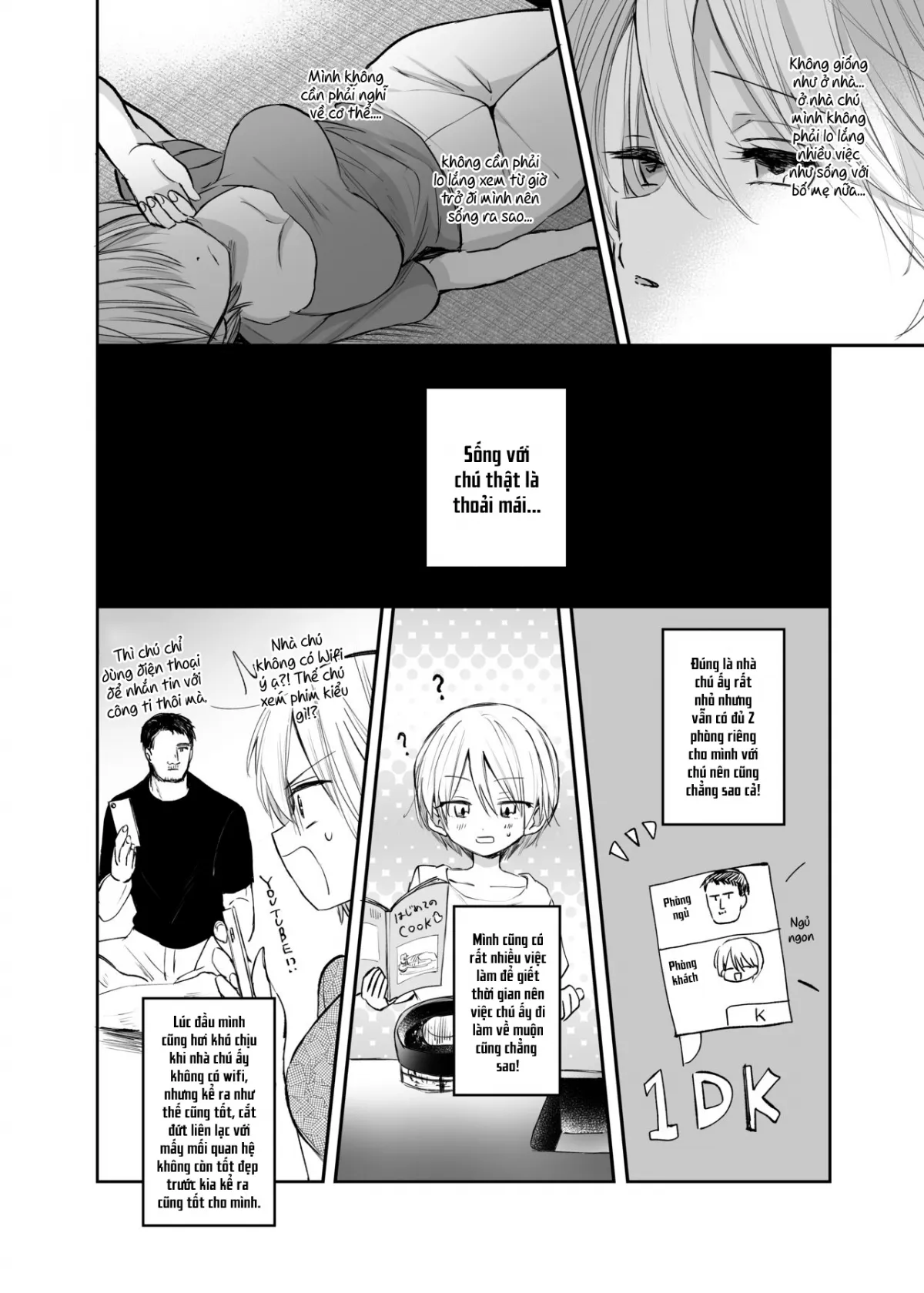 HentaiVN.net - Ảnh 11 - Sau khi trở thành nữ, tôi và chú... [Nyotaika Shita Ore wa, Oji-san ni] - Oneshot