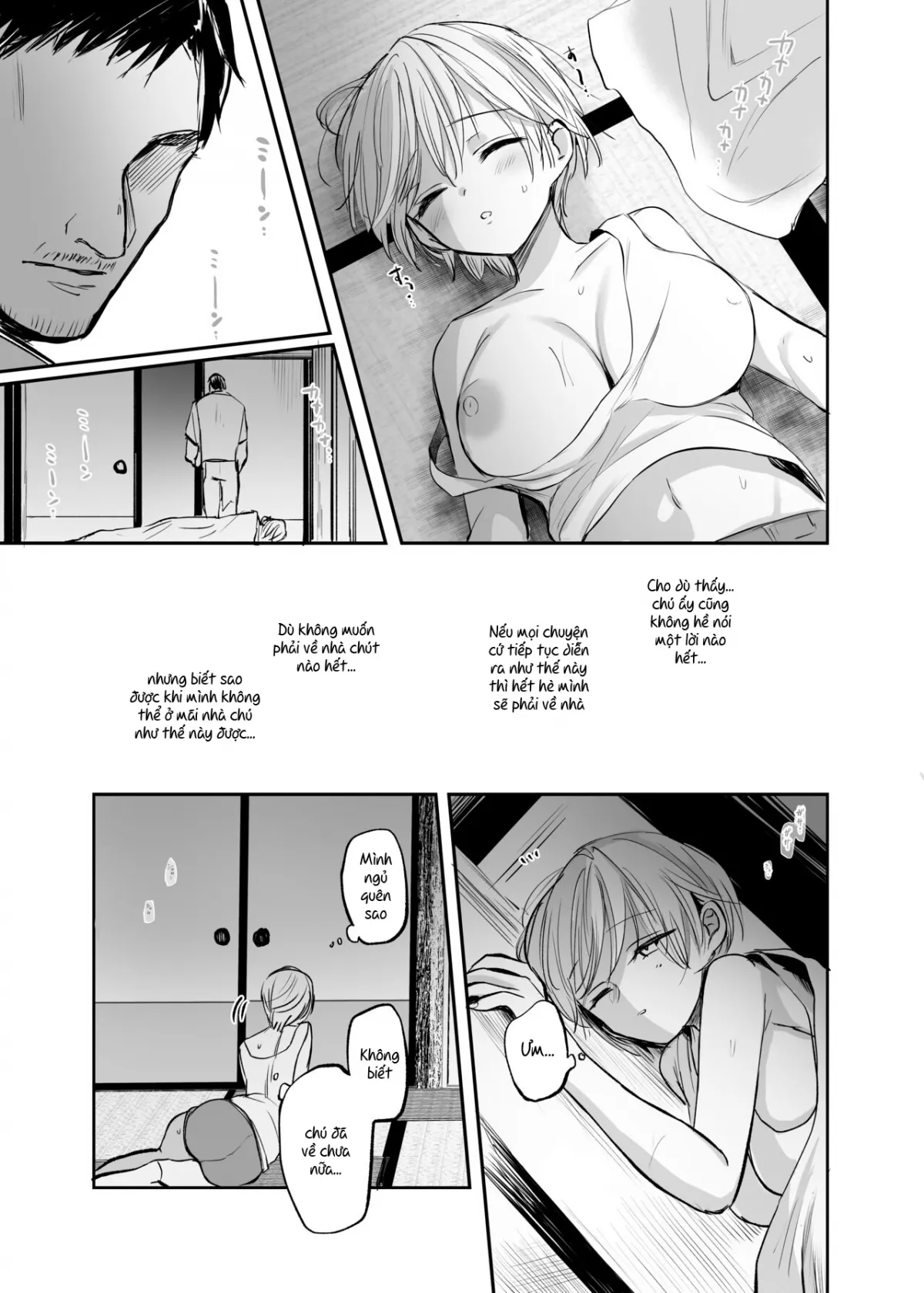 HentaiVN.net - Ảnh 32 - Sau khi trở thành nữ, tôi và chú... [Nyotaika Shita Ore wa, Oji-san ni] - Oneshot