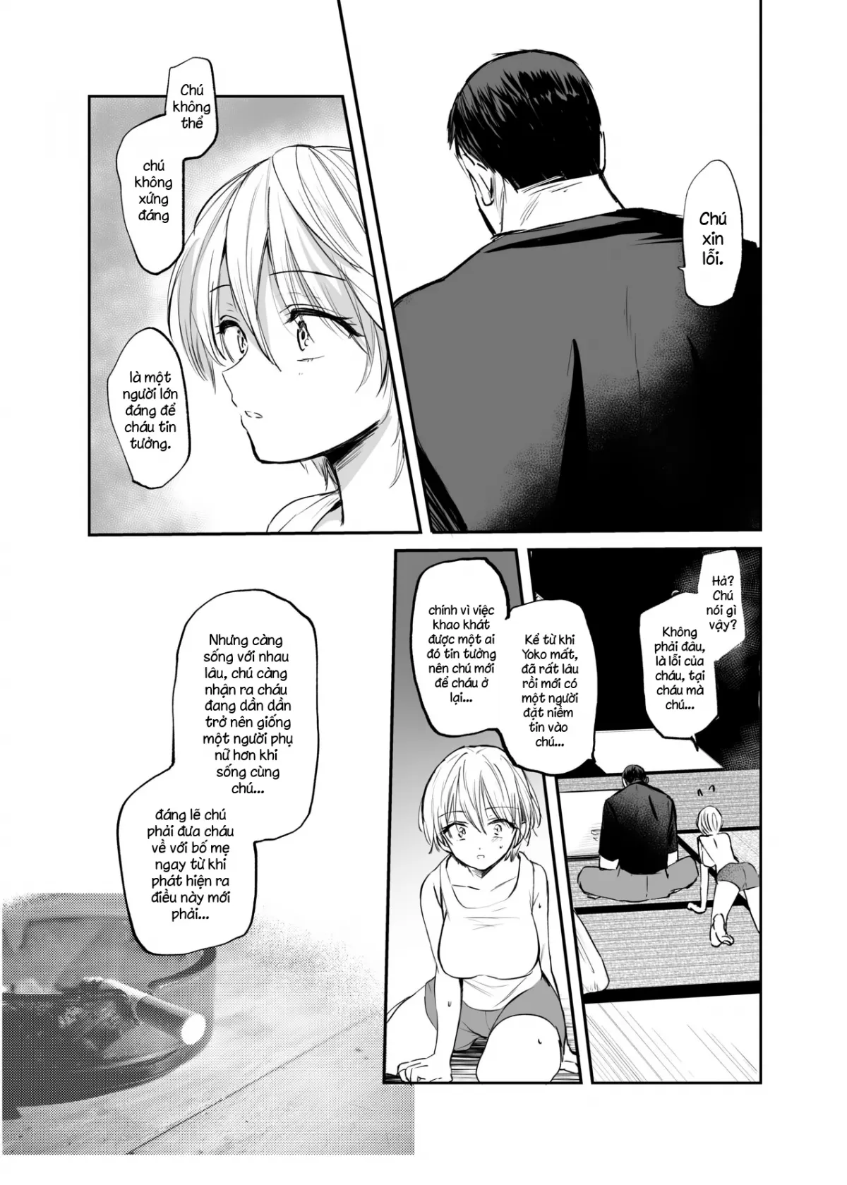 HentaiVN.net - Ảnh 57 - Sau khi trở thành nữ, tôi và chú... [Nyotaika Shita Ore wa, Oji-san ni] - Oneshot