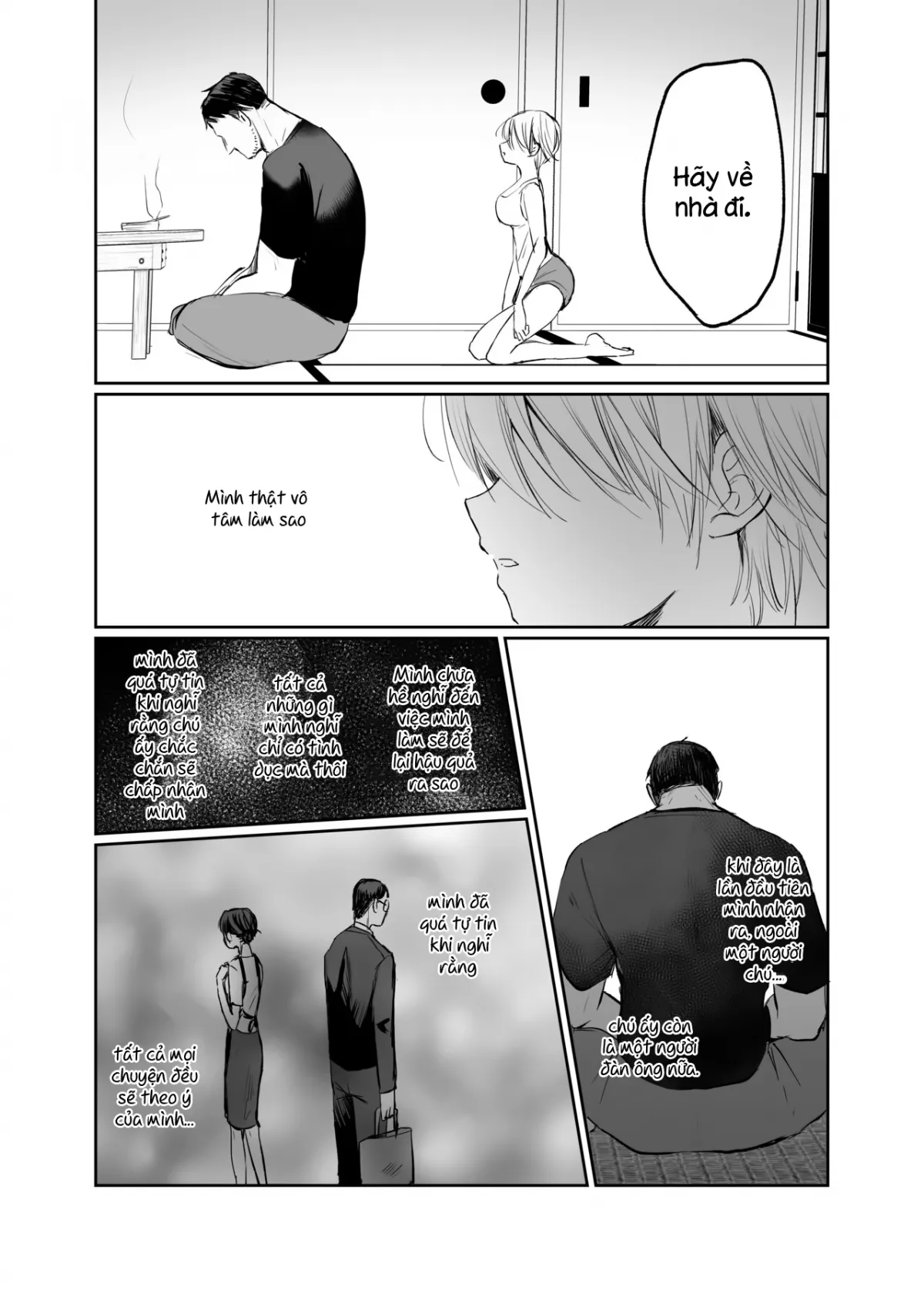 HentaiVN.net - Ảnh 59 - Sau khi trở thành nữ, tôi và chú... [Nyotaika Shita Ore wa, Oji-san ni] - Oneshot