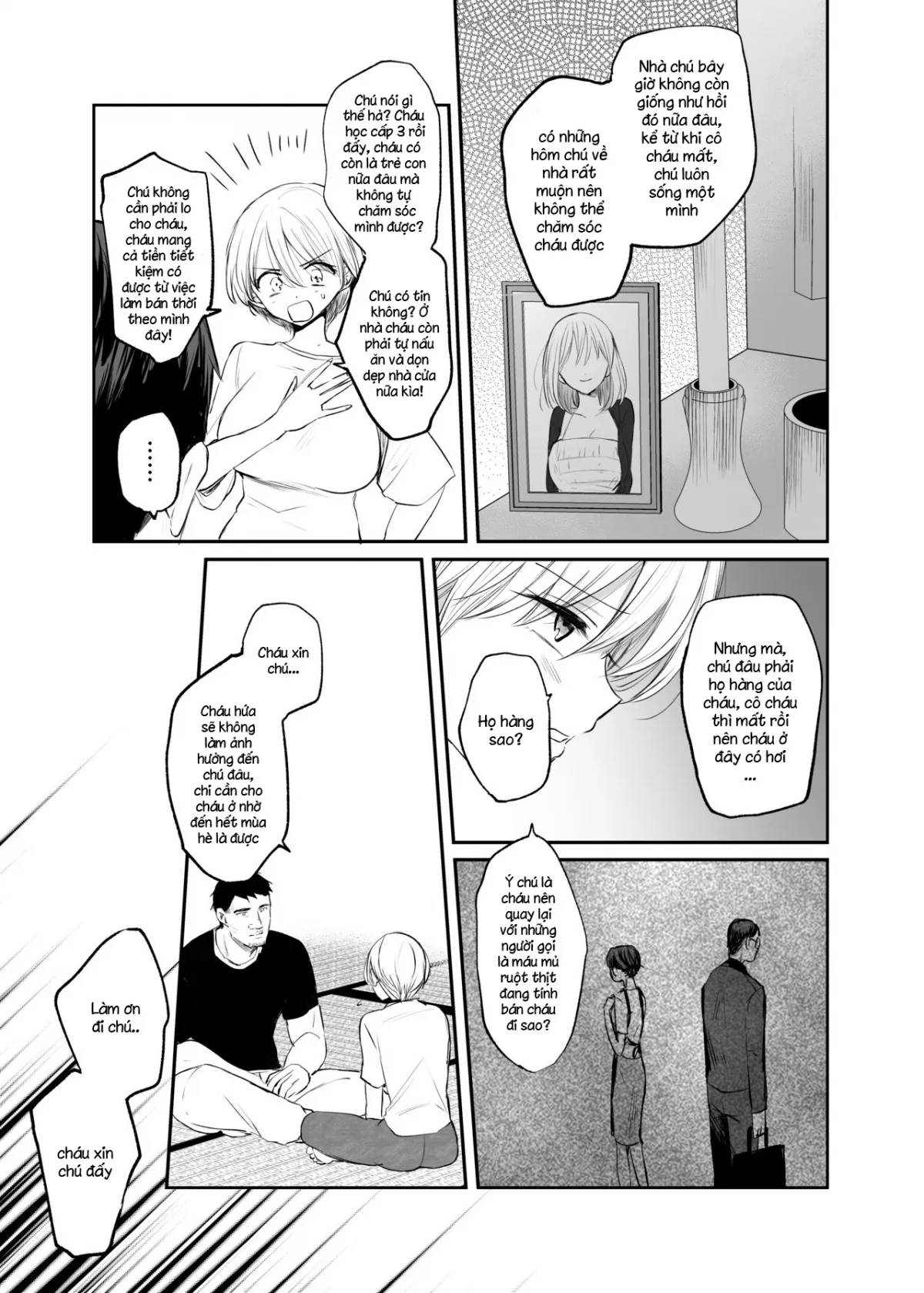 HentaiVN.net - Ảnh 8 - Sau khi trở thành nữ, tôi và chú... [Nyotaika Shita Ore wa, Oji-san ni] - Oneshot