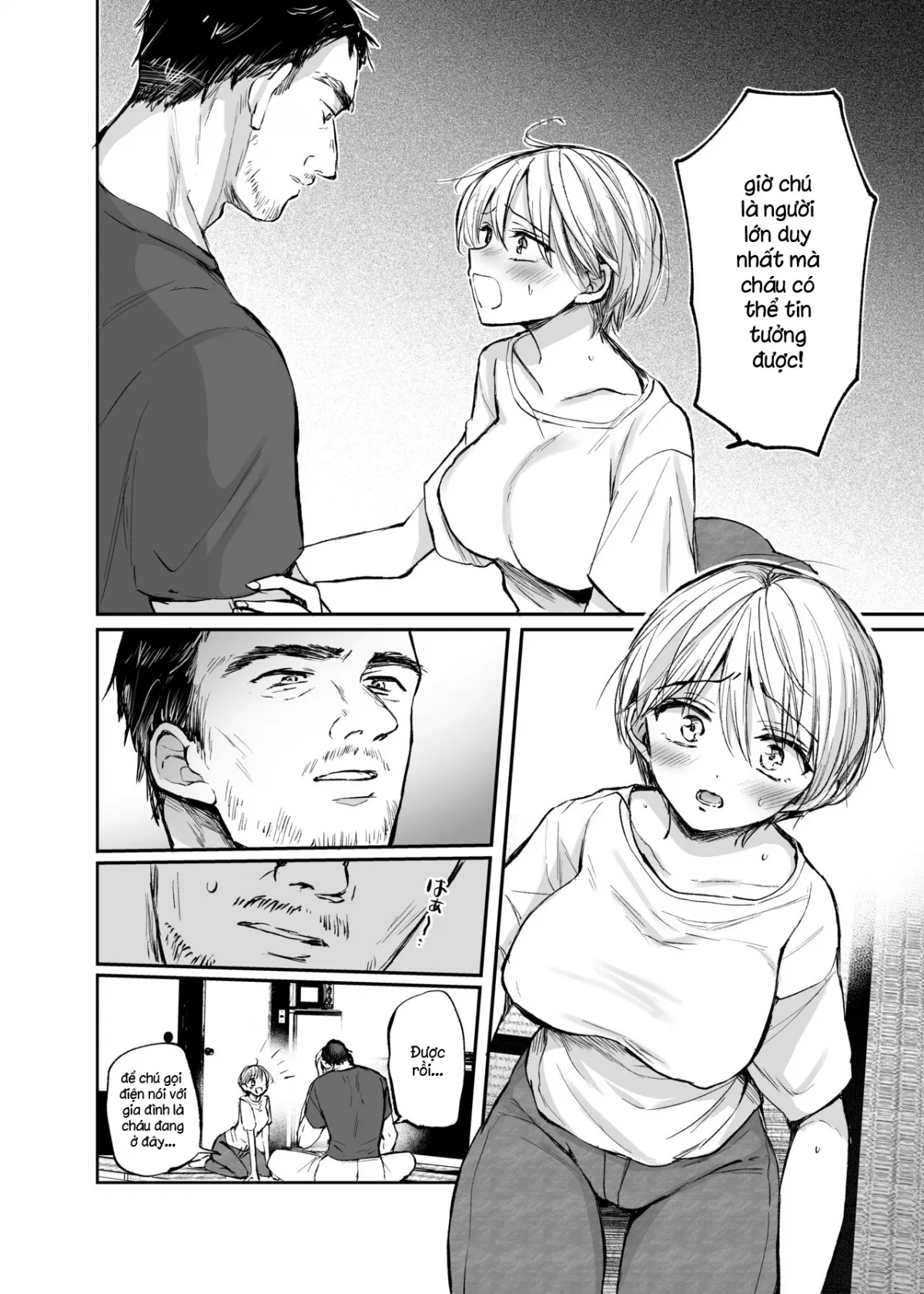 HentaiVN.net - Ảnh 9 - Sau khi trở thành nữ, tôi và chú... [Nyotaika Shita Ore wa, Oji-san ni] - Oneshot