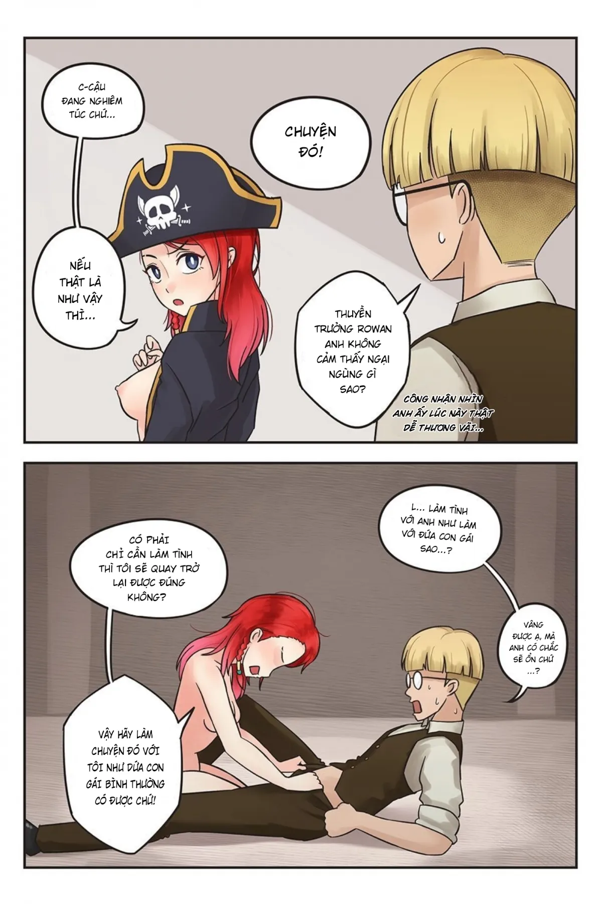 HentaiVN.net - Ảnh 7 - Rowan thuyền trưởng tóc đỏ [Rowan the Red Hair] - Chap 1