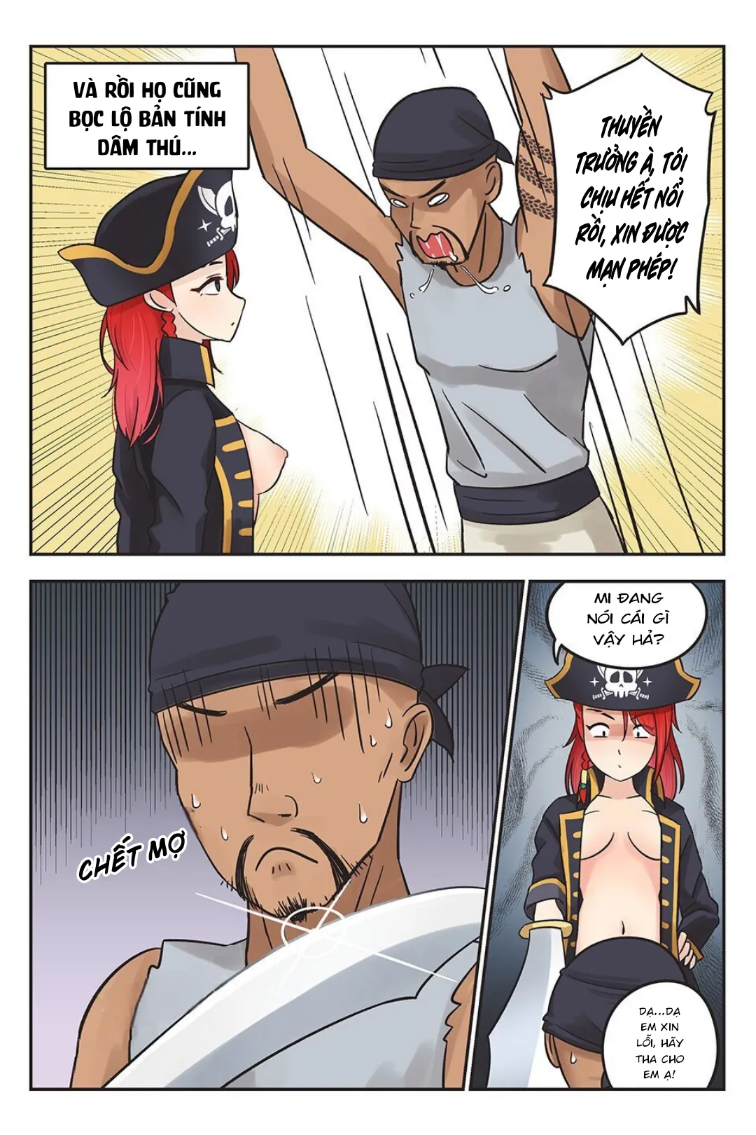 HentaiVN.net - Ảnh 3 - Rowan thuyền trưởng tóc đỏ [Rowan the Red Hair] - Chap 2
