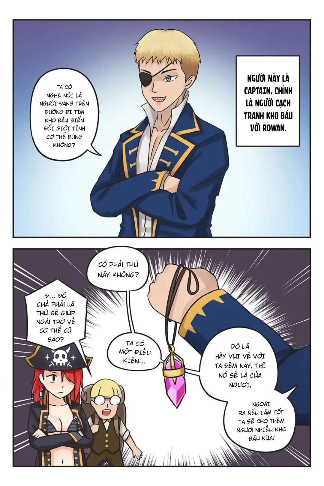 HentaiVN.net - Ảnh 3 - Rowan thuyền trưởng tóc đỏ [Rowan the Red Hair] - Chap 3
