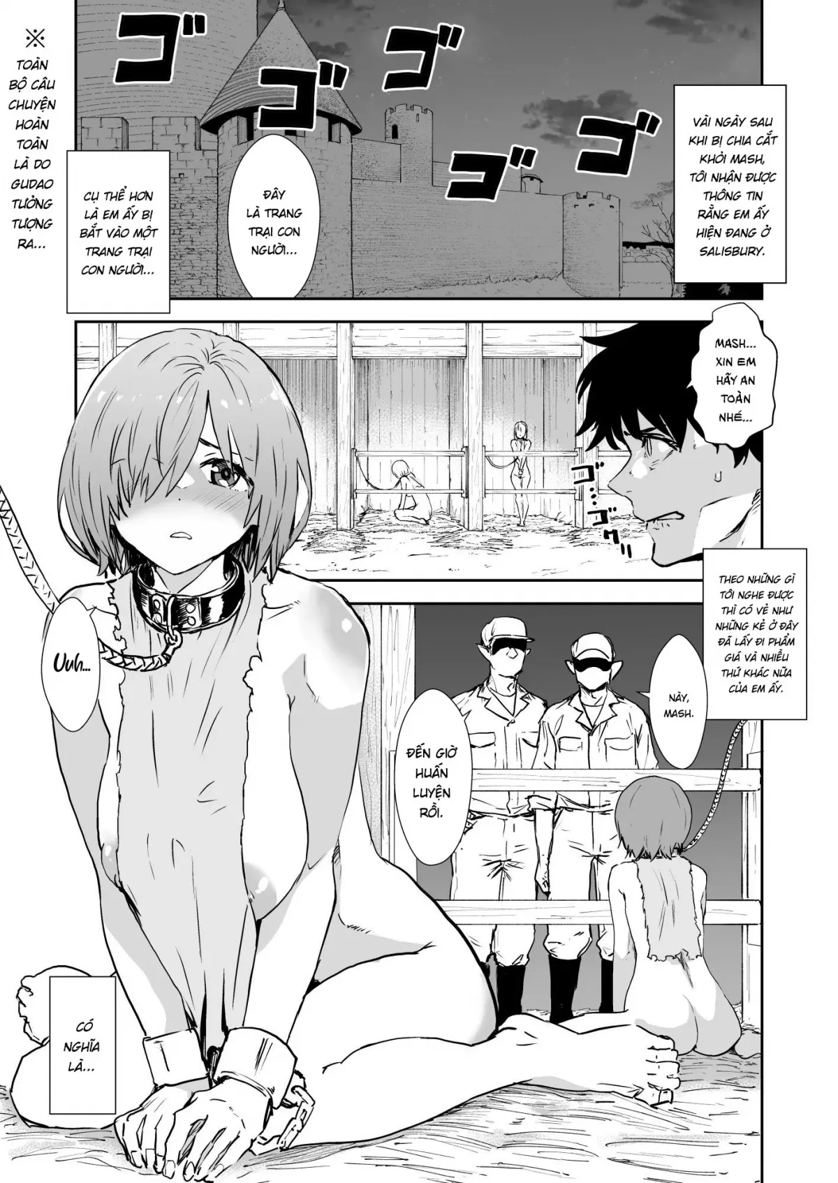 HentaiVN.net - Ảnh 2 - Mash bị bắt vào trang trại con người! - Oneshot nứng