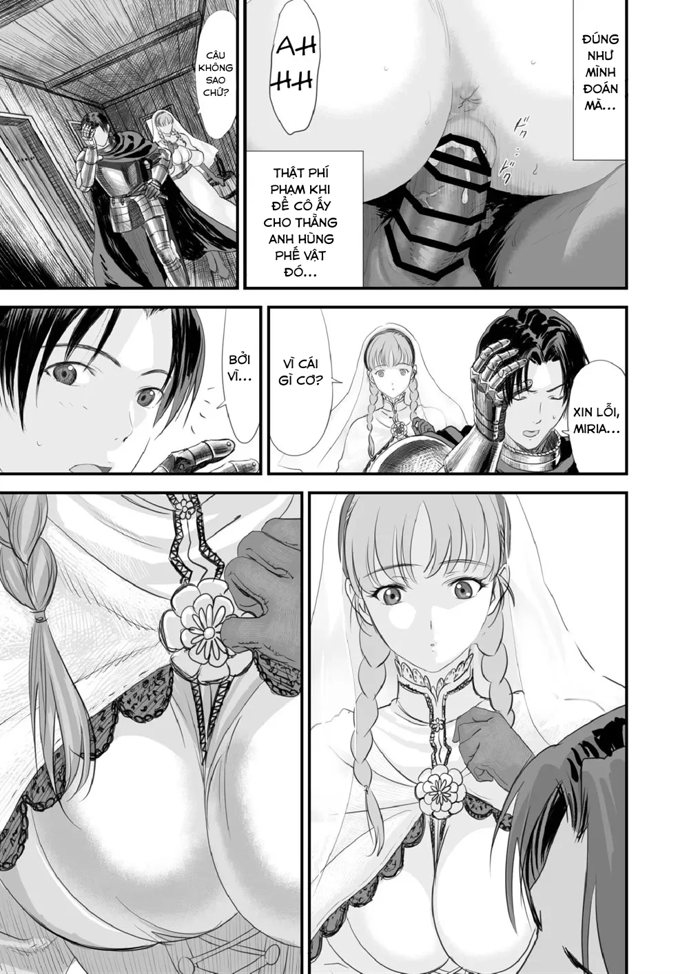HentaiVN.net - Ảnh 10 - Netorare Yuusha No Yukusue [THE END OF THE LINE FOR THE CUCKOLD HERO] - Chap 1
