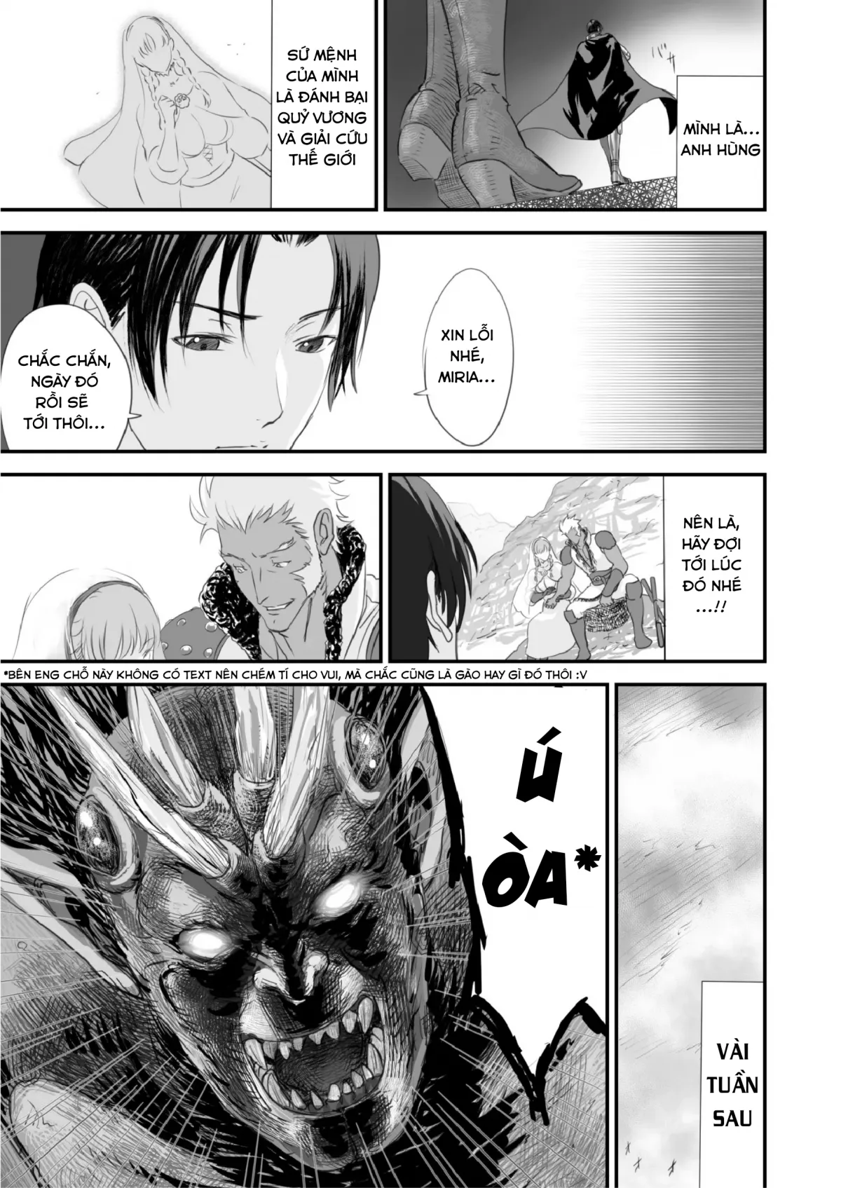 HentaiVN.net - Ảnh 12 - Netorare Yuusha No Yukusue [THE END OF THE LINE FOR THE CUCKOLD HERO] - Chap 1