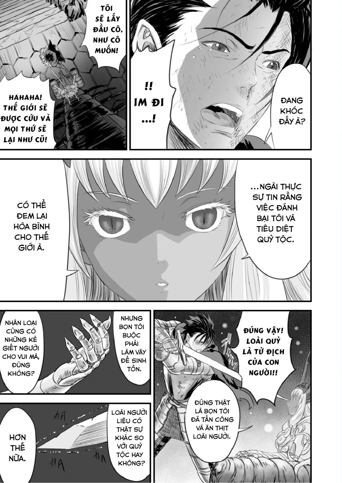 HentaiVN.net - Ảnh 11 - Netorare Yuusha No Yukusue [THE END OF THE LINE FOR THE CUCKOLD HERO] - Chap 2 [end]