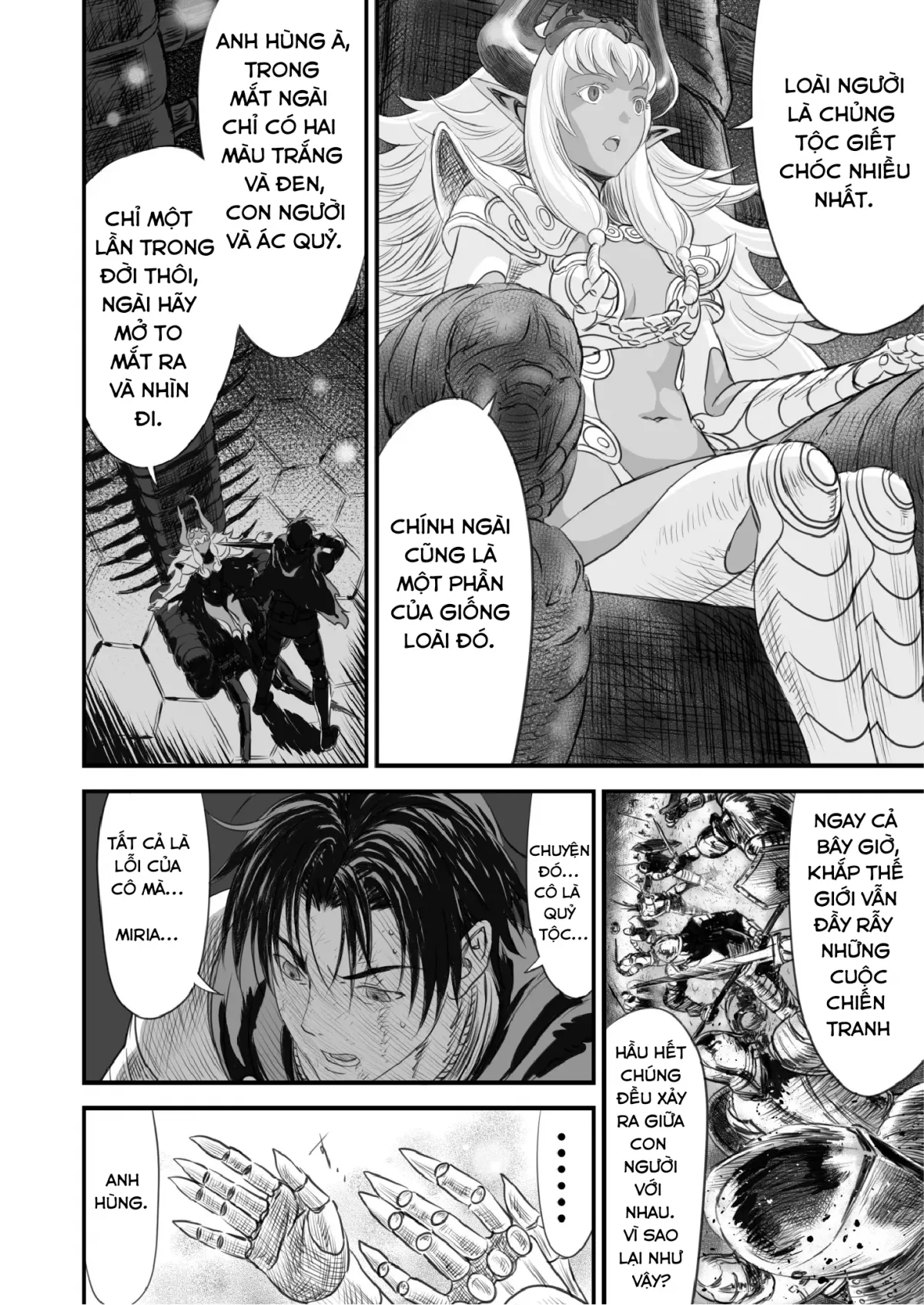 HentaiVN.net - Ảnh 12 - Netorare Yuusha No Yukusue [THE END OF THE LINE FOR THE CUCKOLD HERO] - Chap 2 [end]