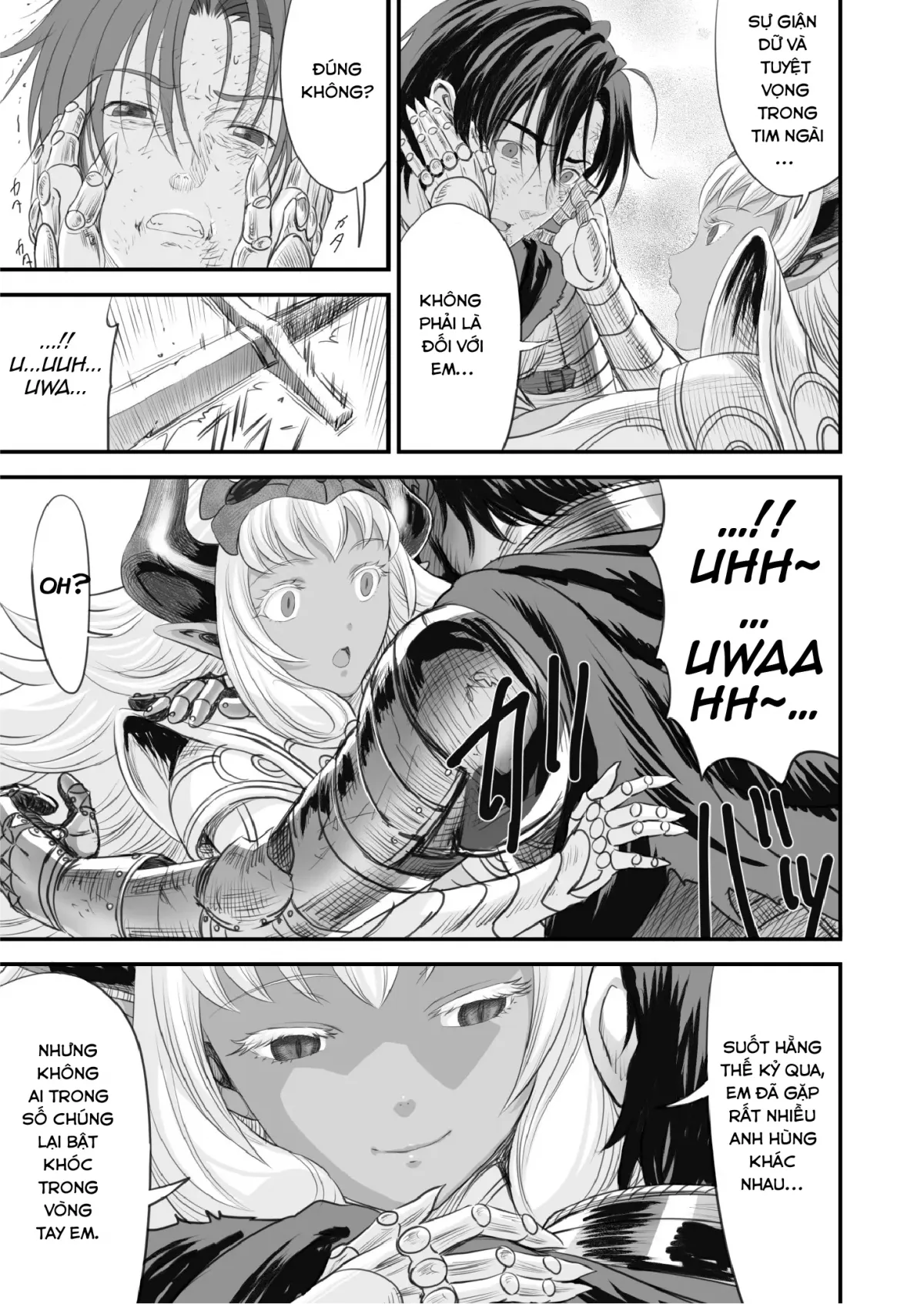 HentaiVN.net - Ảnh 13 - Netorare Yuusha No Yukusue [THE END OF THE LINE FOR THE CUCKOLD HERO] - Chap 2 [end]