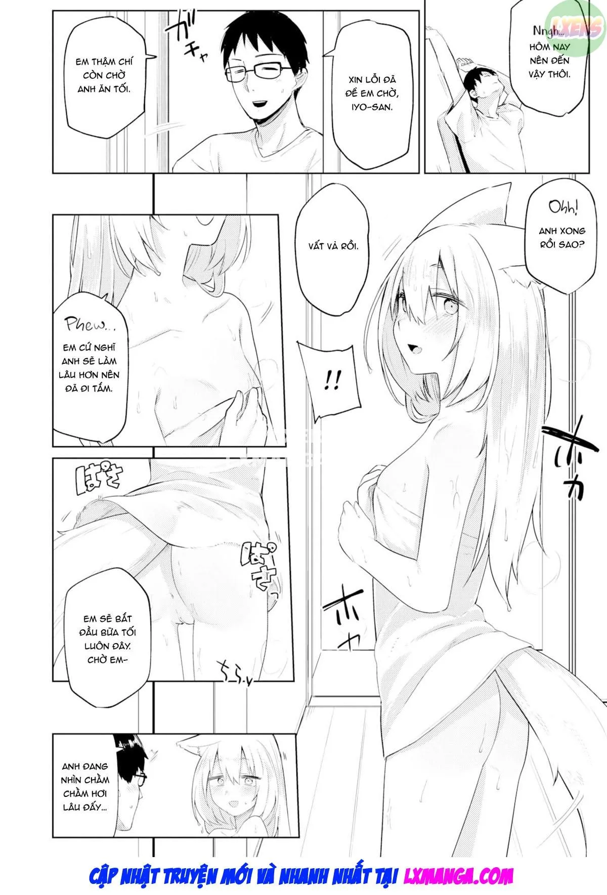 HentaiVN.net - Ảnh 13 - Giving Back Loving Fox [Oshikake Kitsune no Ongaeshi; A Fussy Fox's Repayment] - Oneshot