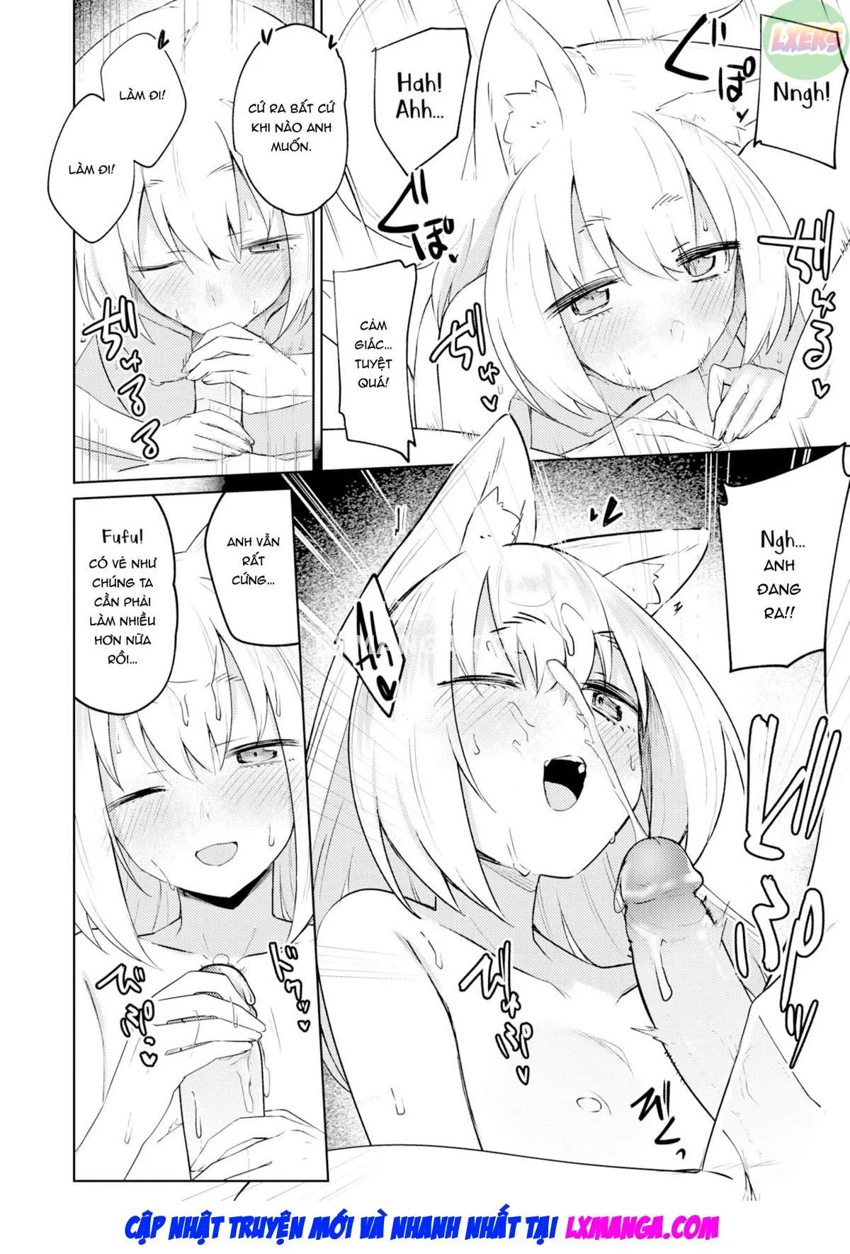 HentaiVN.net - Ảnh 17 - Giving Back Loving Fox [Oshikake Kitsune no Ongaeshi; A Fussy Fox's Repayment] - Oneshot