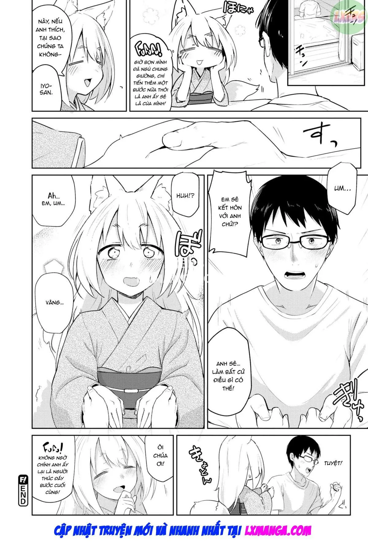 HentaiVN.net - Ảnh 23 - Giving Back Loving Fox [Oshikake Kitsune no Ongaeshi; A Fussy Fox's Repayment] - Oneshot