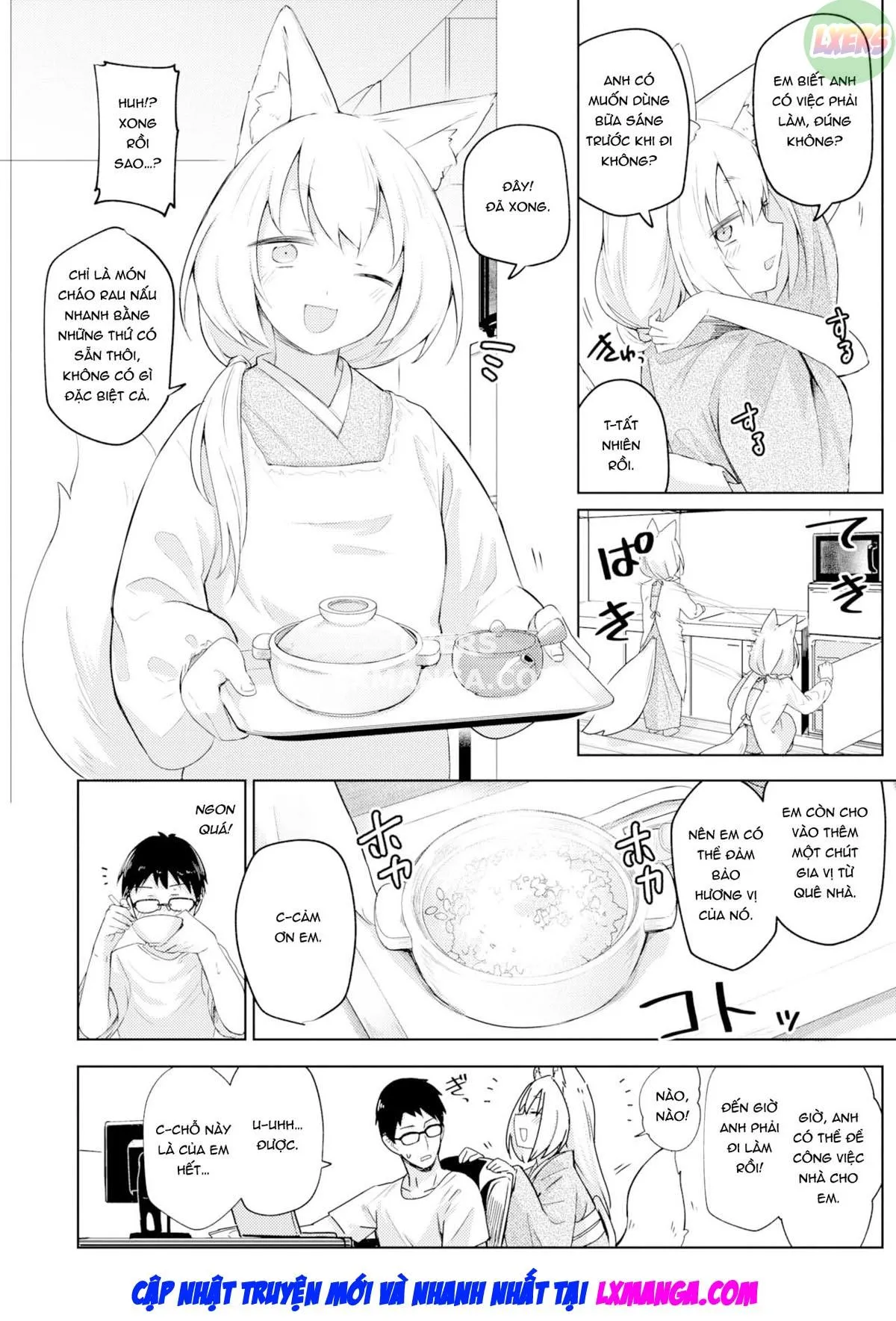 HentaiVN.net - Ảnh 7 - Giving Back Loving Fox [Oshikake Kitsune no Ongaeshi; A Fussy Fox's Repayment] - Oneshot