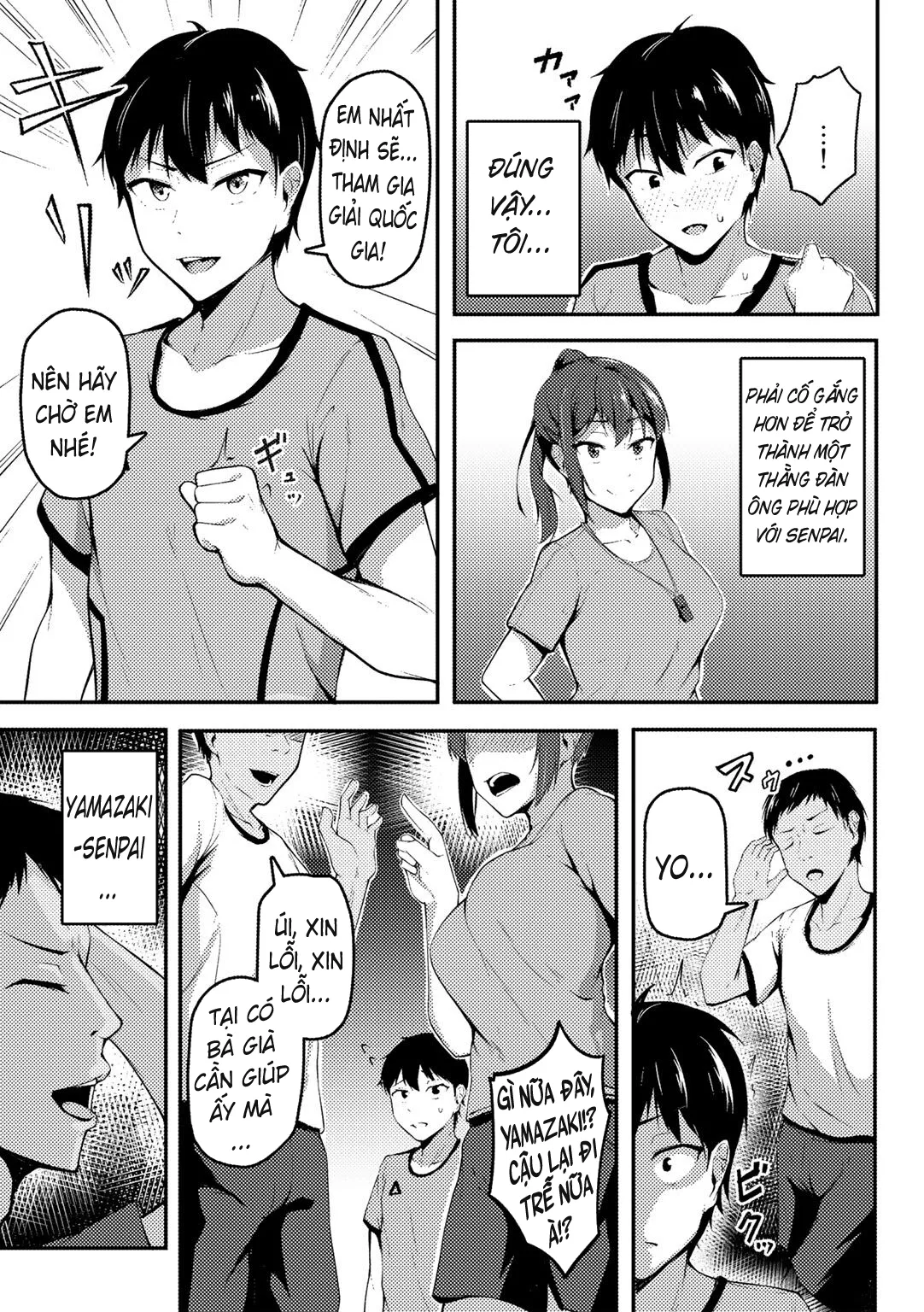 HentaiVN.net - Ảnh 3 - Theo Đuổi Senpai Tôi Thích [Akogare no Senpai o Oikakete ; Chasing The Senpai I Look Up To] - Oneshot