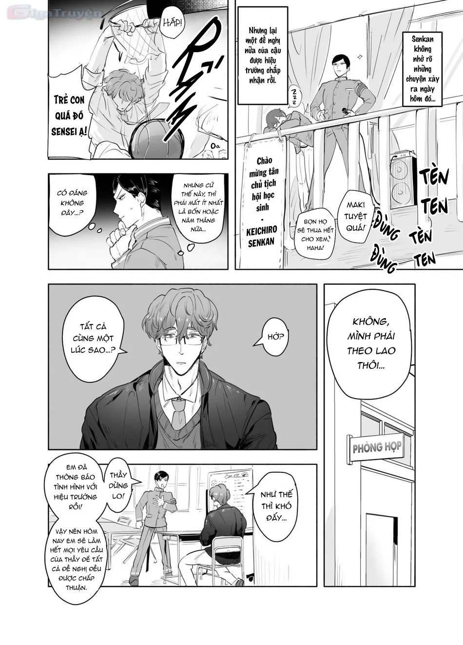 HentaiVN.net - Ảnh 16 - Cosplay y tá nóng bỏng cùng giáo viên biến thái trong phòng Hội Học sinh - Chap 1