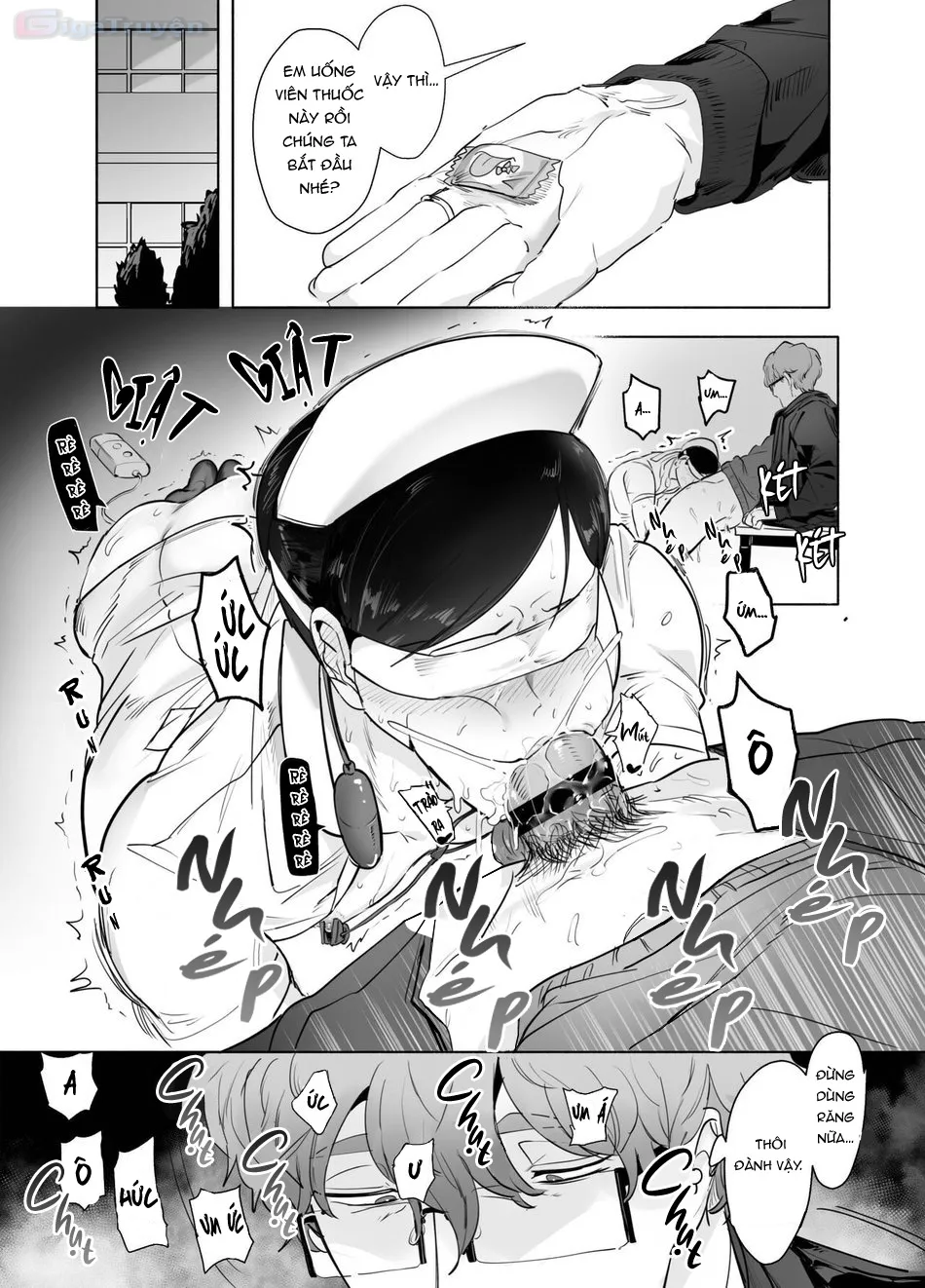 HentaiVN.net - Ảnh 17 - Cosplay y tá nóng bỏng cùng giáo viên biến thái trong phòng Hội Học sinh - Chap 1