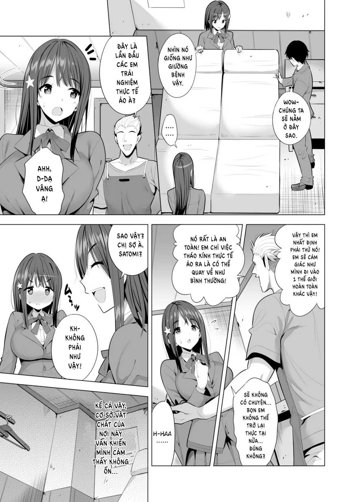 HentaiVN.net - Ảnh 7 - Bạn gái tôi bị mắc kệt trong động bàn tơ [Kumo no Su ni Torawareta Ore no Kanojo-tachi] - Oneshot