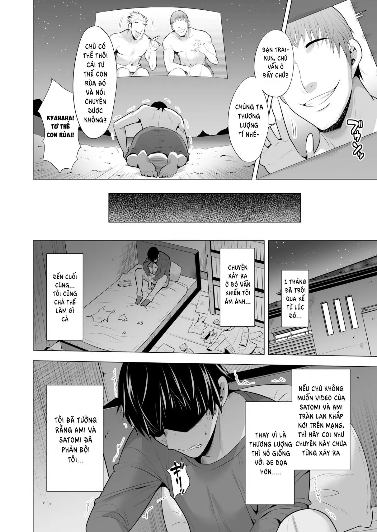 HentaiVN.net - Ảnh 70 - Bạn gái tôi bị mắc kệt trong động bàn tơ [Kumo no Su ni Torawareta Ore no Kanojo-tachi] - Oneshot