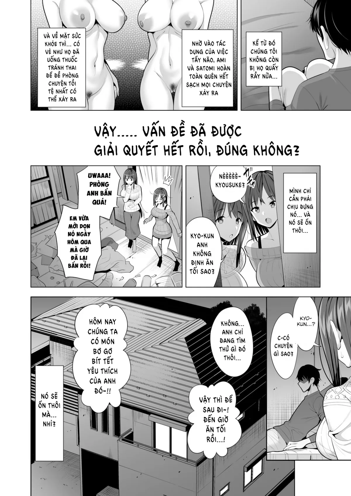HentaiVN.net - Ảnh 72 - Bạn gái tôi bị mắc kệt trong động bàn tơ [Kumo no Su ni Torawareta Ore no Kanojo-tachi] - Oneshot