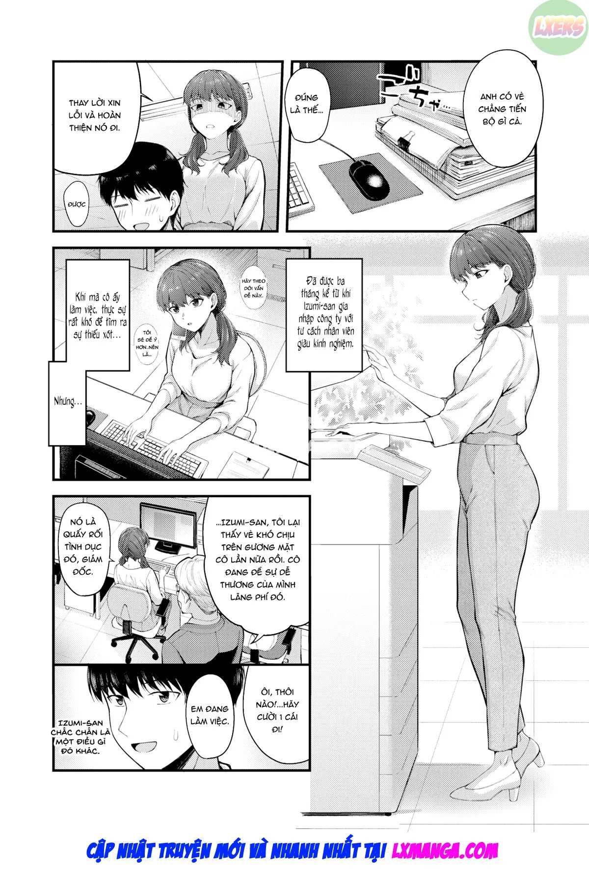 HentaiVN.net - Ảnh 5 - Office Lady with LOVE LOVE Horny♥ - Oneshot