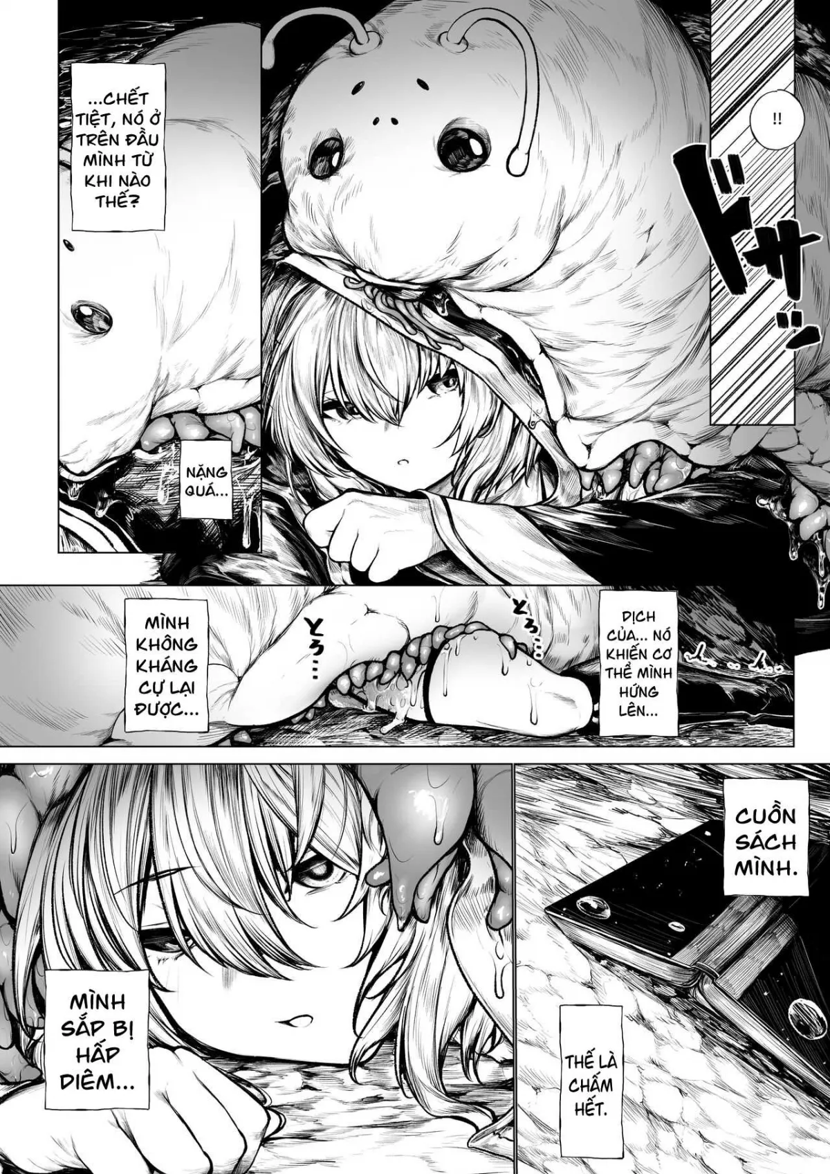 HentaiVN.net - Ảnh 3 - Câu Chuyện Về Cô Pháp Sư và Đám Côn Trùng [A Story about a Mage Who Gets Attacked by an Insect Monster ; 魔導士ちゃんが虫モンスターに襲われる話 ; 被虫系怪物袭击的魔导士 ; Madoushi-chan ga Mushi Monster ni Osowareru Hanashi] - Oneshot
