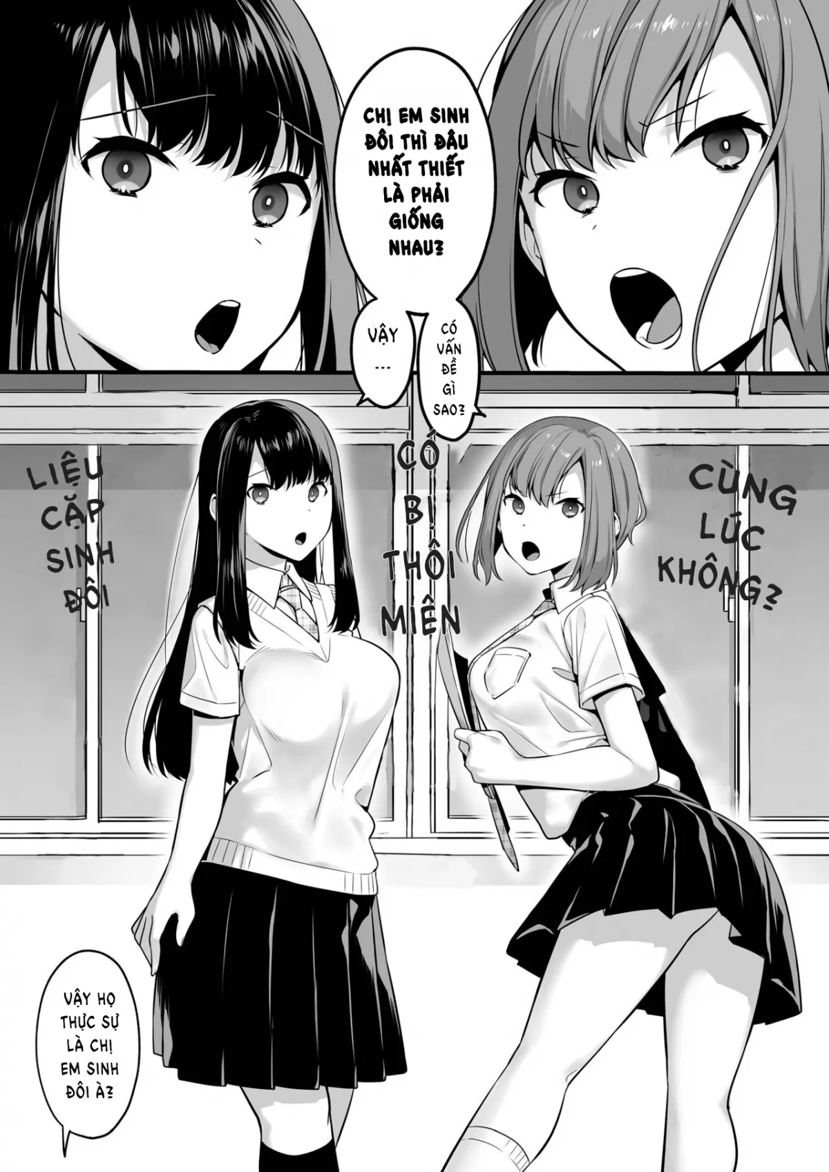 HentaiVN.net - Ảnh 3 - Liệu cặp sinh đôi có bị thôi miên cùng lúc không? [Futagotte Saiminjutsu ni Kakaru no mo Douji Nandesuka?] - Oneshot