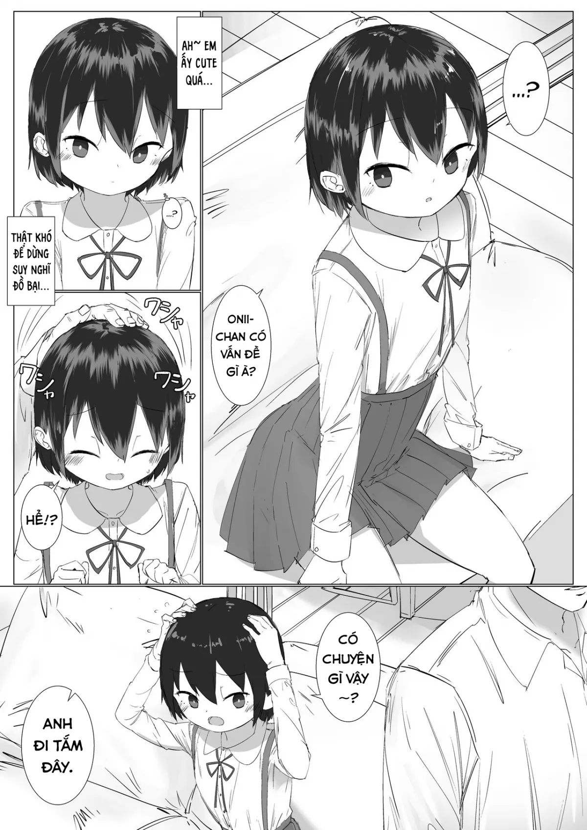 HentaiVN.net - Ảnh 5 - Thân Mật Với Em Gái [Kyorikan no Chikasugiru Imouto to Amaama Icha Love Ecchi ; Sweet Flirty Lovey Sex with your VERY Intimate Little Sister] - Chap Đầu