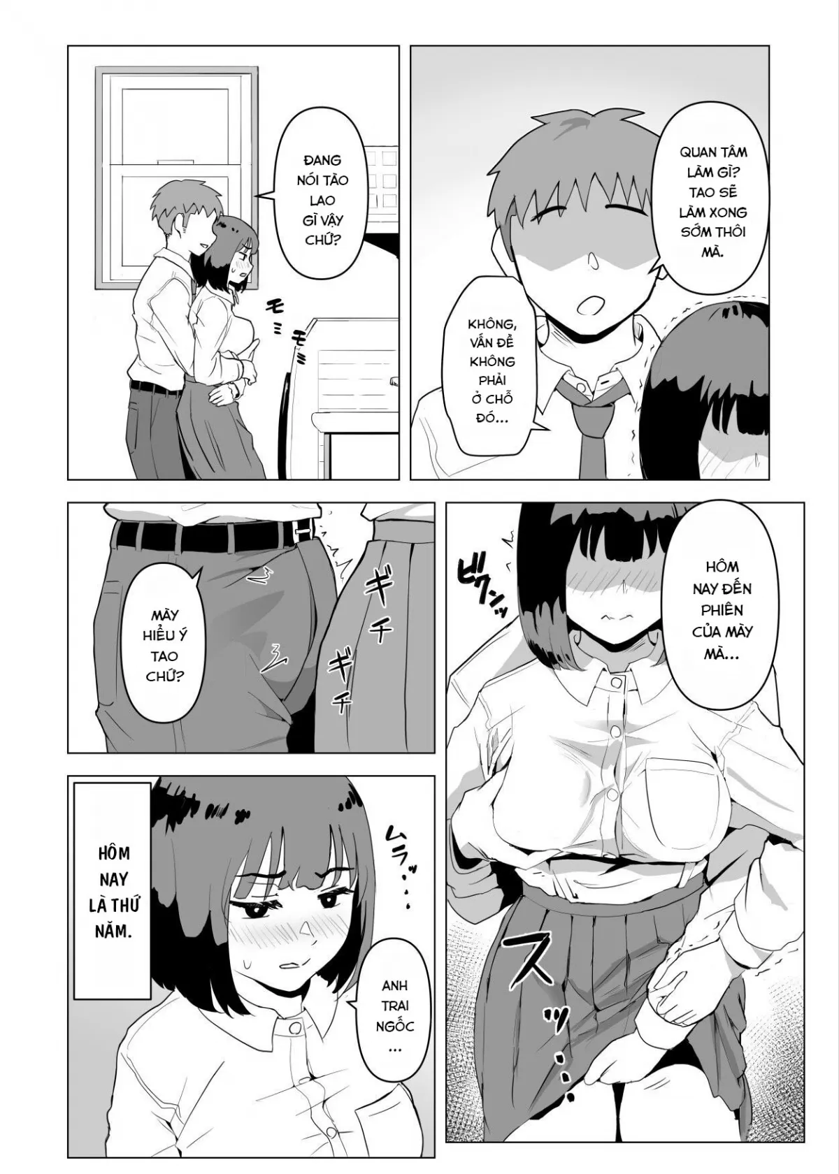 HentaiVN.net - Ảnh 4 - Uchi de wa Kazoku Sex wa Joushiki Rashii - Chap 1