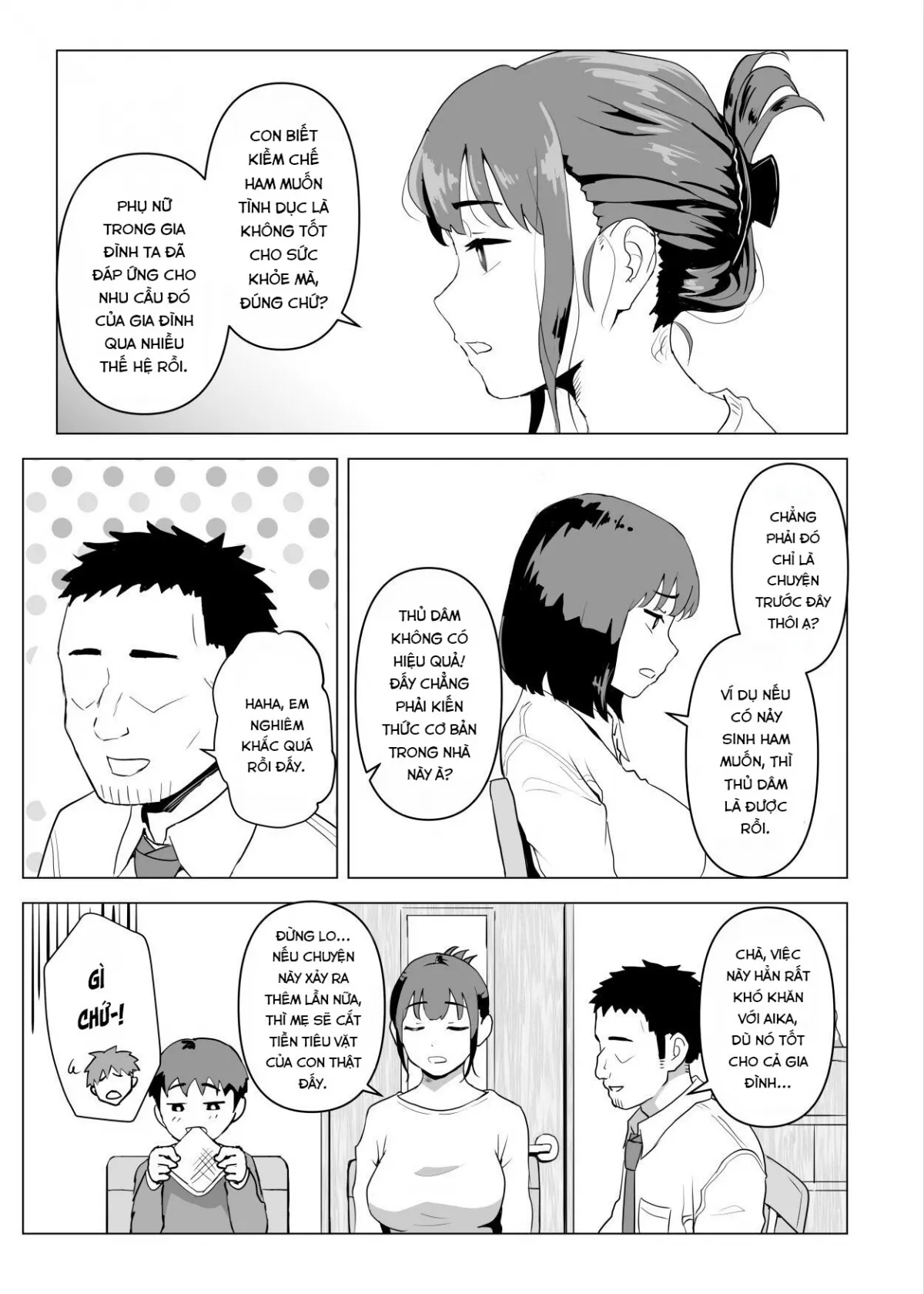 HentaiVN.net - Ảnh 9 - Uchi de wa Kazoku Sex wa Joushiki Rashii - Chap 1