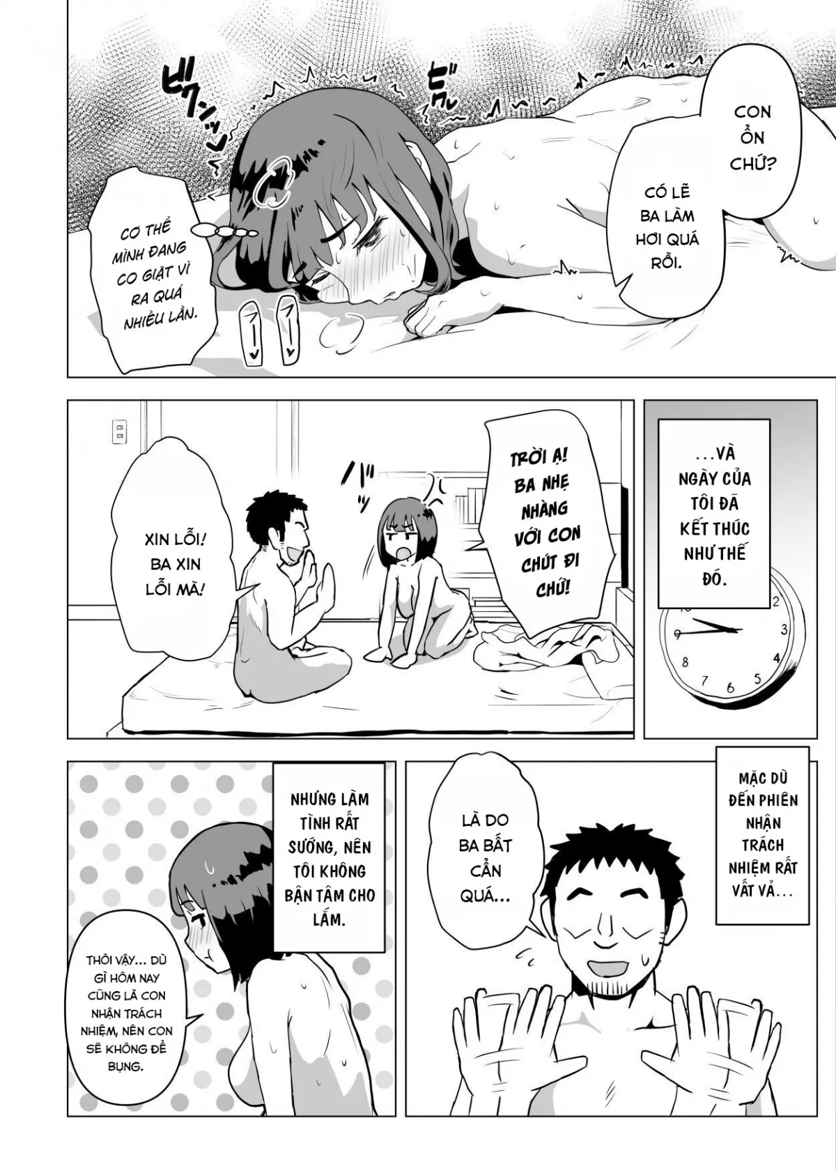 HentaiVN.net - Ảnh 18 - Uchi de wa Kazoku Sex wa Joushiki Rashii - Chap 2