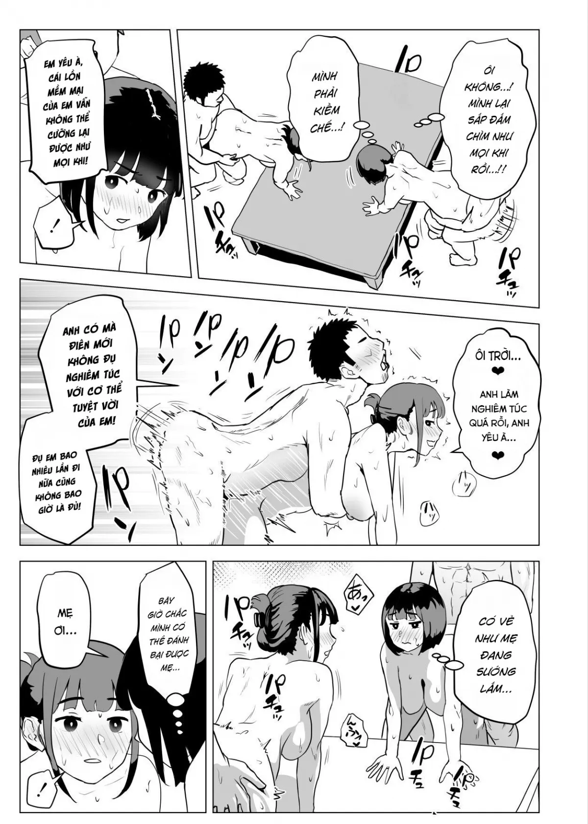 HentaiVN.net - Ảnh 11 - Uchi de wa Kazoku Sex wa Joushiki Rashii - Chap 3
