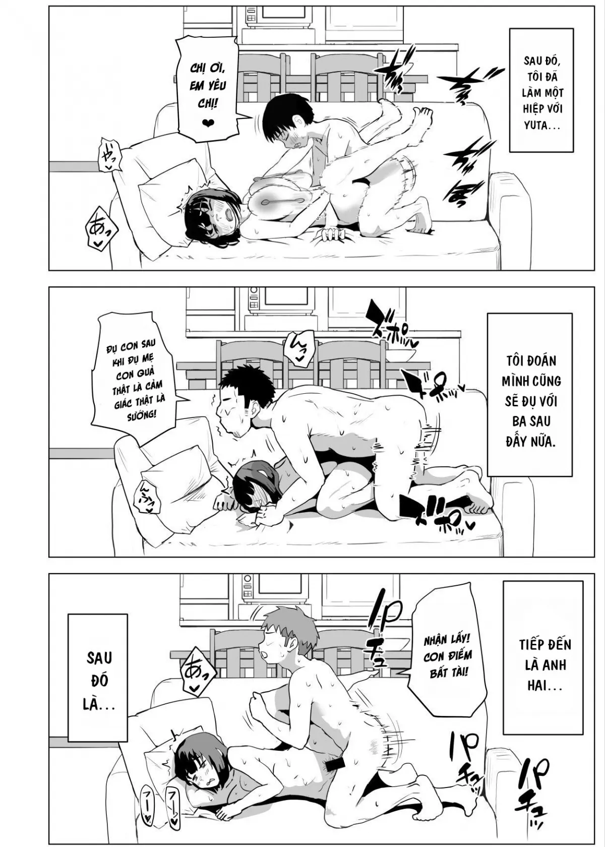 HentaiVN.net - Ảnh 20 - Uchi de wa Kazoku Sex wa Joushiki Rashii - Chap 3