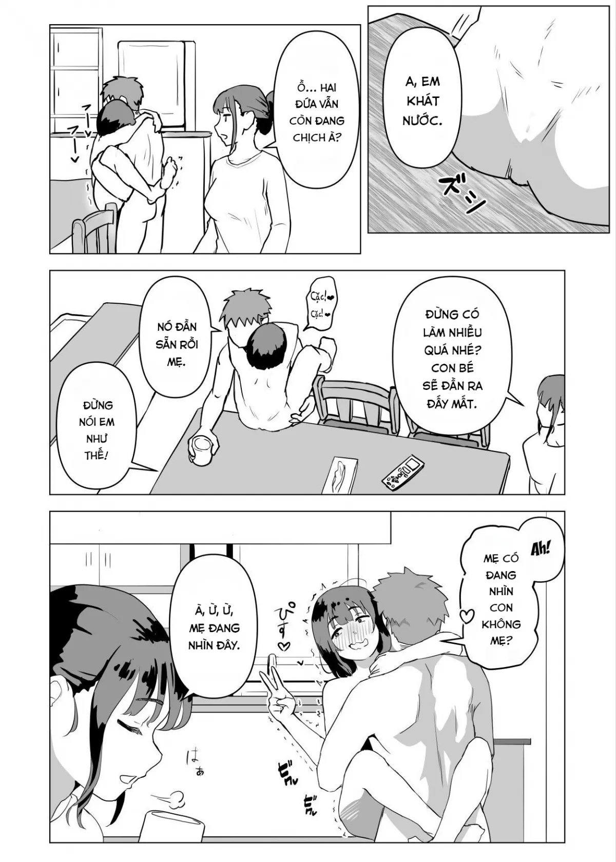 HentaiVN.net - Ảnh 22 - Uchi de wa Kazoku Sex wa Joushiki Rashii - Chap 3