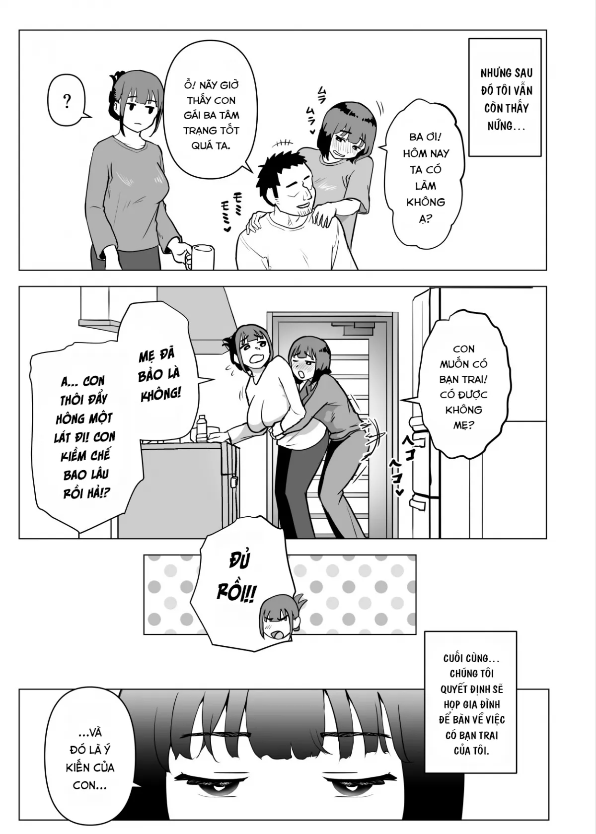 HentaiVN.net - Ảnh 5 - Uchi de wa Kazoku Sex wa Joushiki Rashii - Chap 3