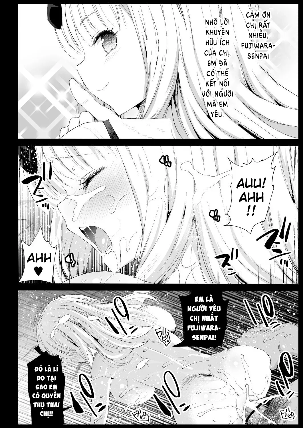 HentaiVN.net - Ảnh 27 - Lấy lợi thế trước Fujiwara-senpai [Fujiwara Senpai wa Sukidarake] - Oneshot