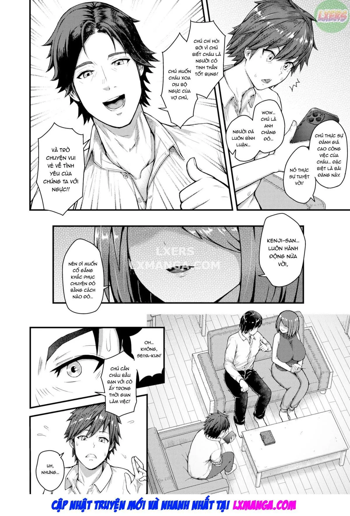 HentaiVN.net - Ảnh 7 - Nhờ cháu ngủ với vợ chú - Oneshot